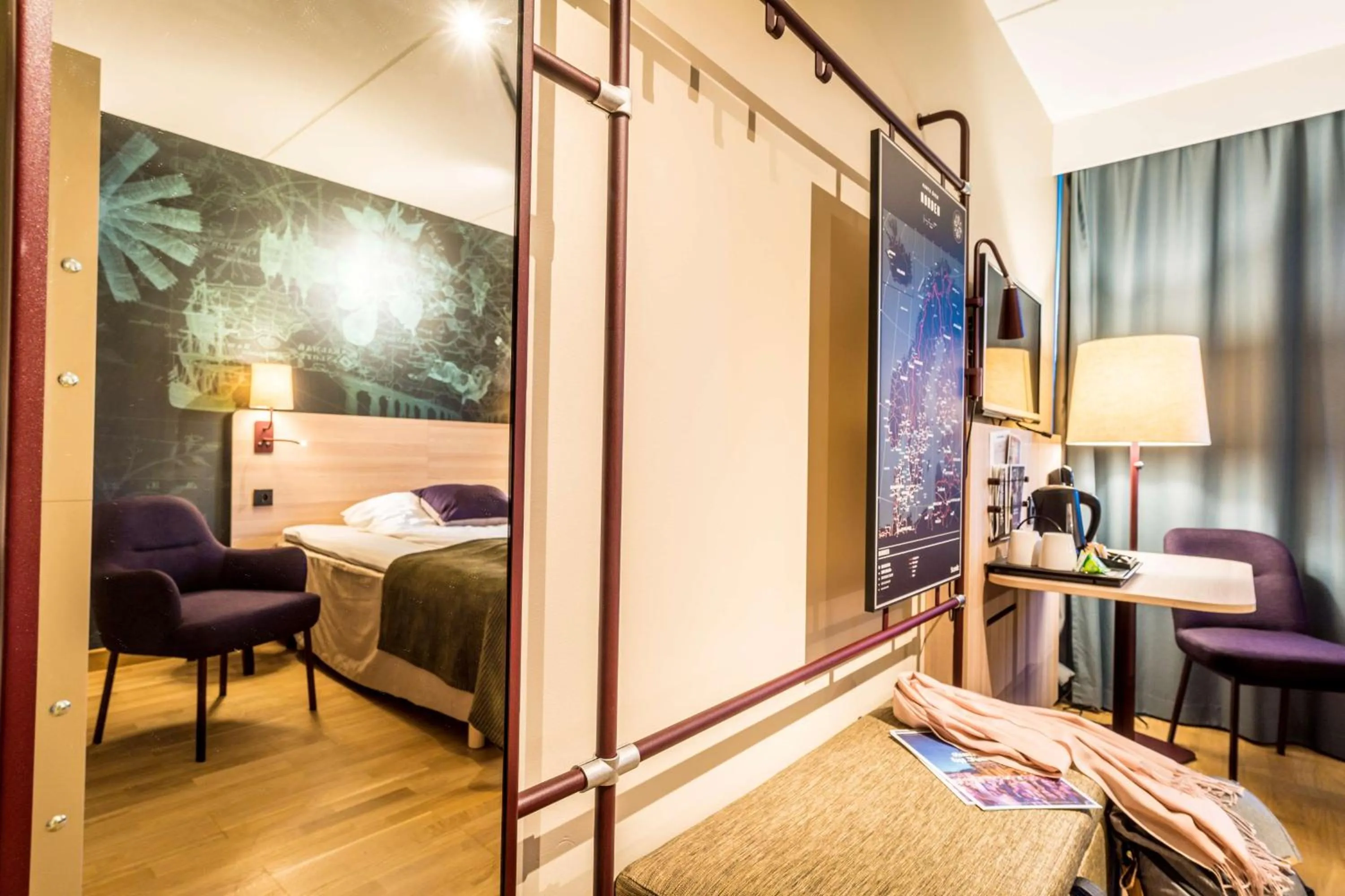 Bedroom, Bed in Scandic Kalmar