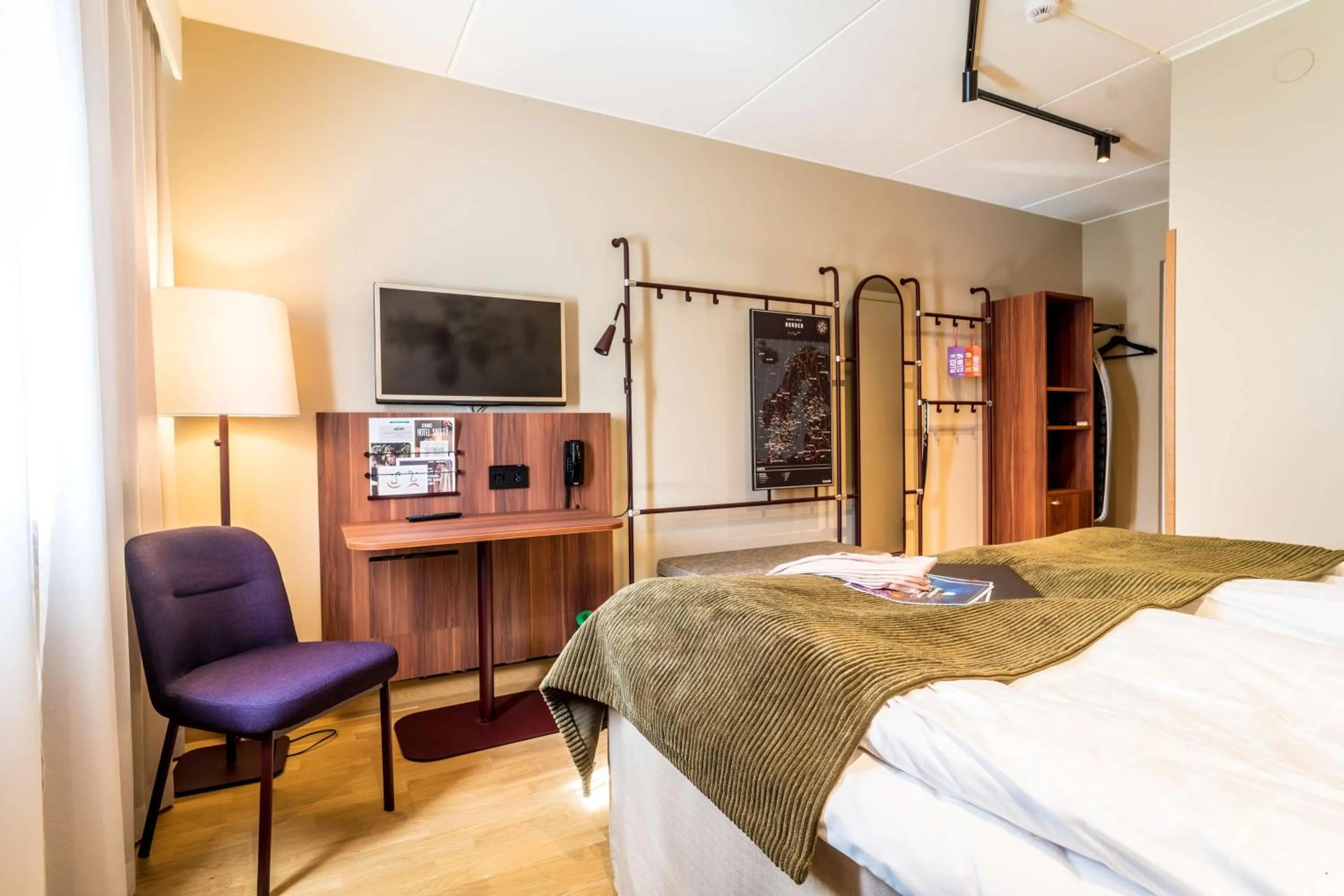 Bedroom, Bed in Scandic Kalmar