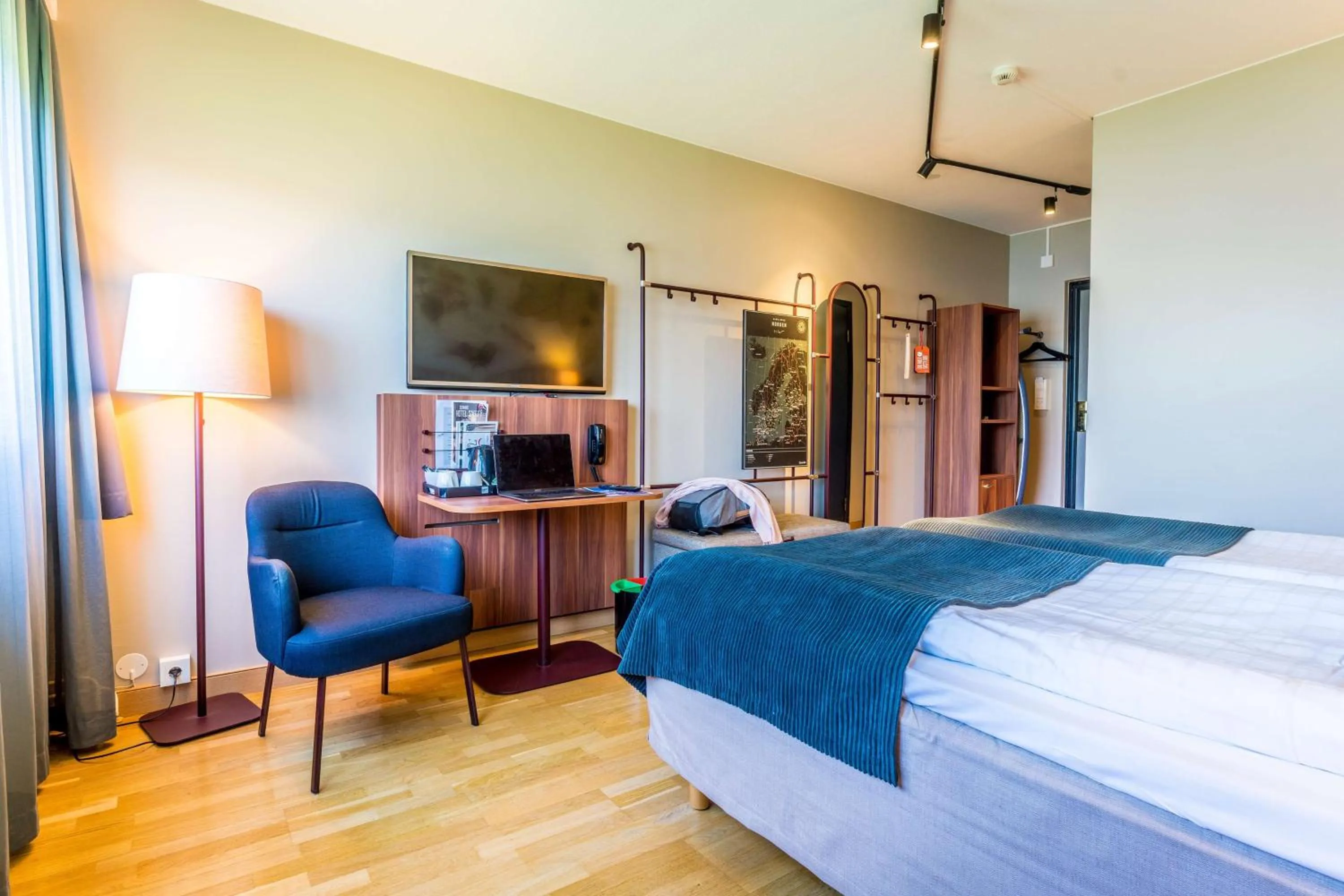 Bedroom, Bed in Scandic Kalmar