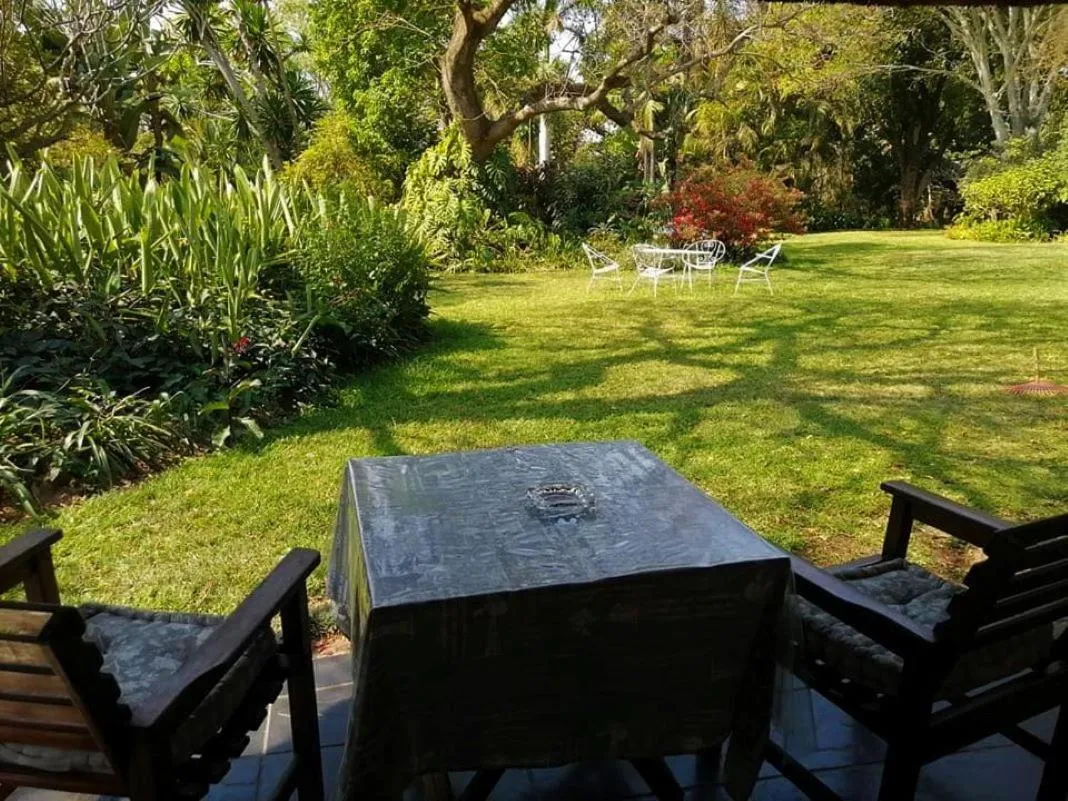 Garden view in Idle & Wild Chalet