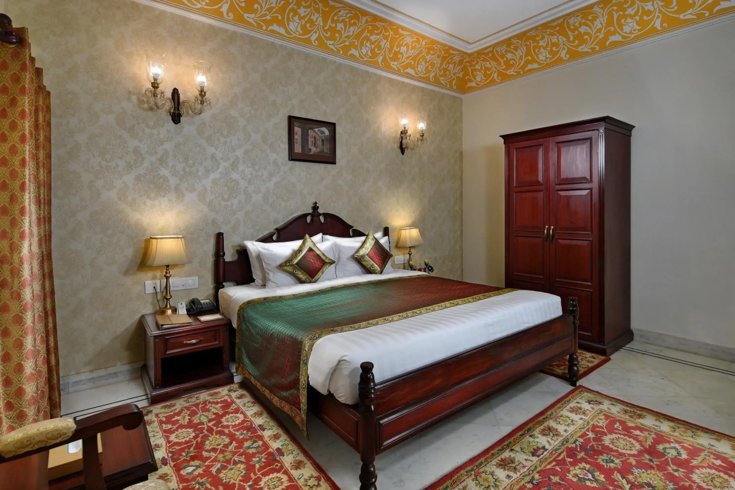 Bed in BrijRama Palace, Varanasi - By the Ganges Bed in BrijRama Palace, Varanasi - By the Ganges