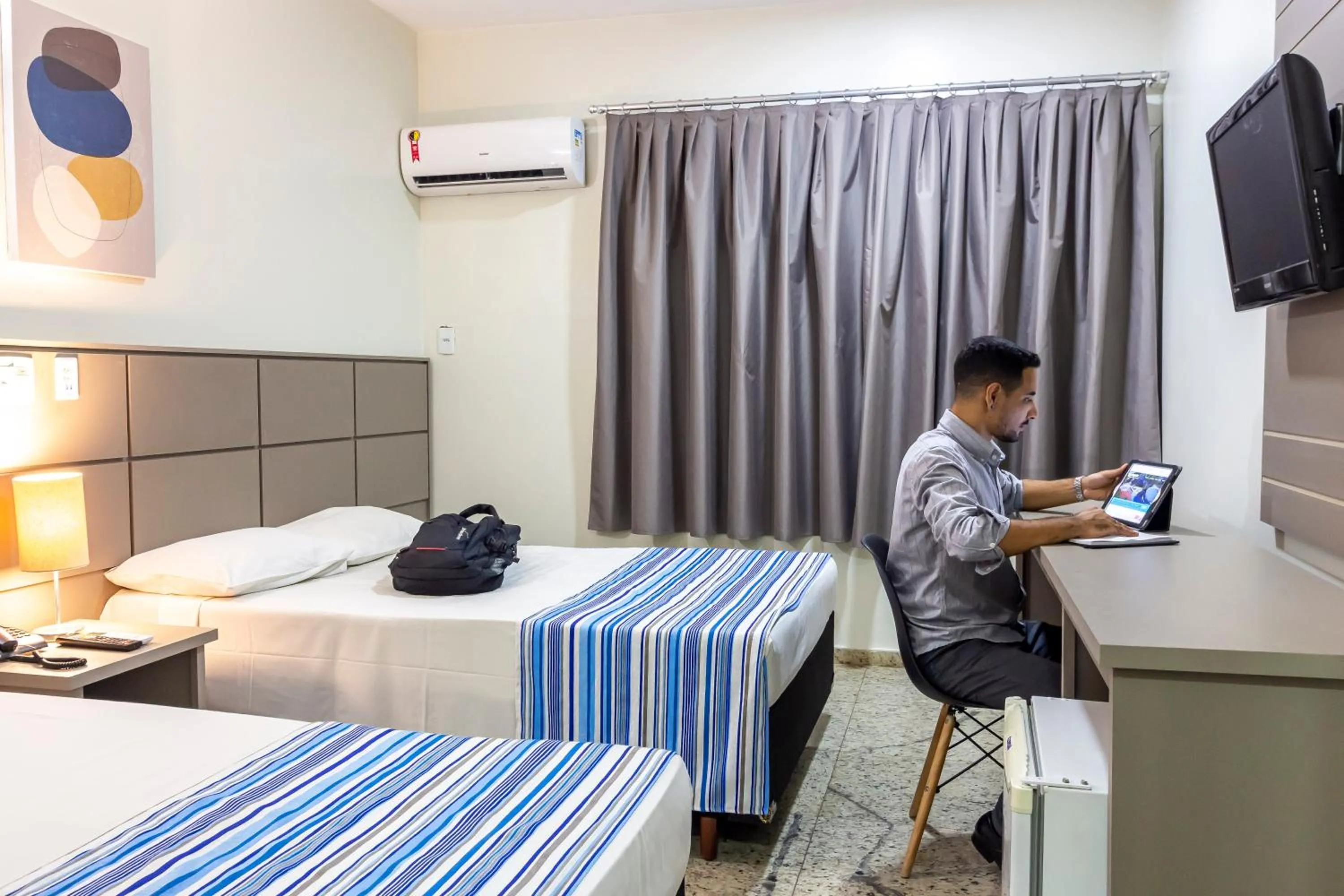 Bedroom, Bed in Hotel Vilage Inn Ribeirão Preto & Convenções