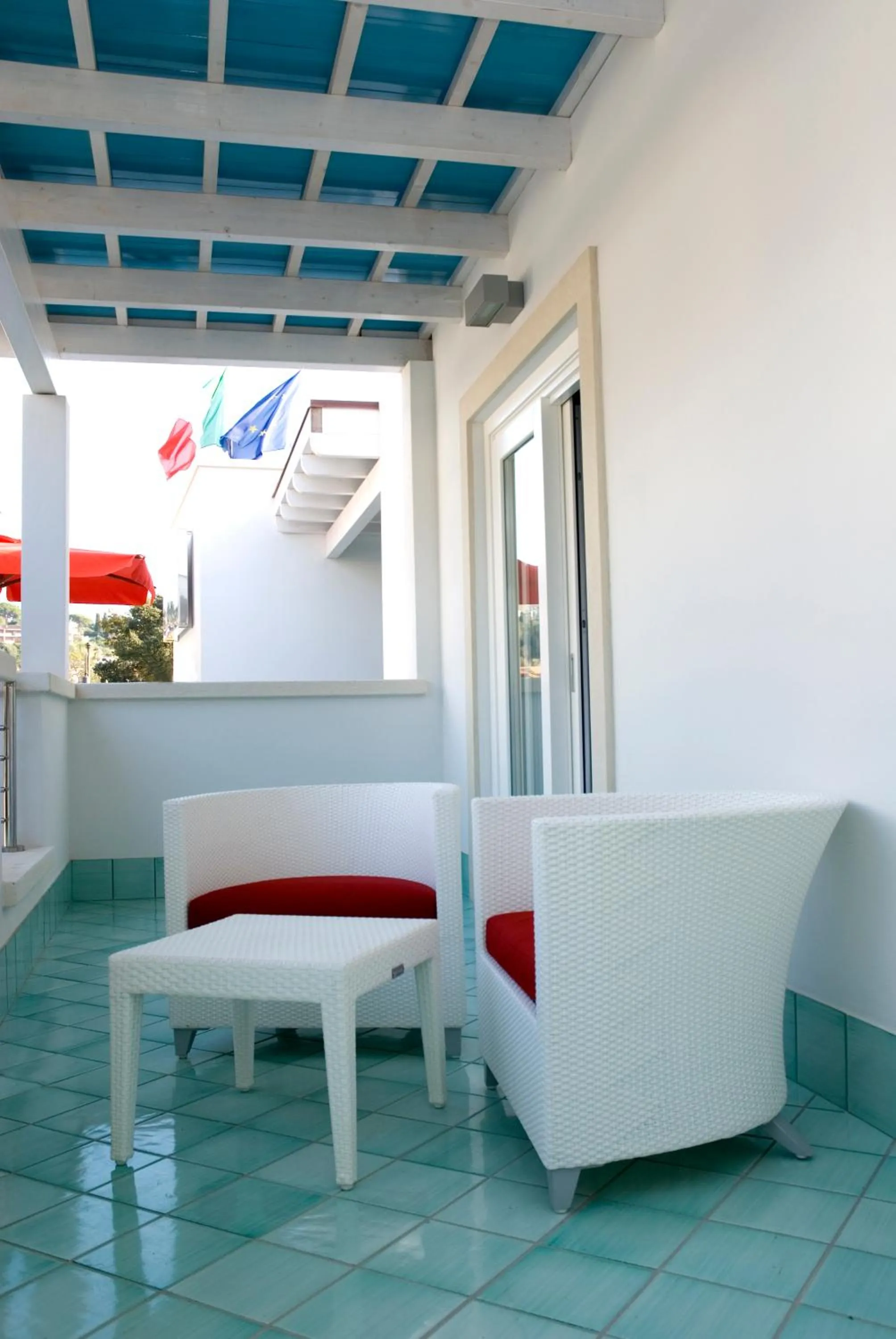 Balcony/Terrace in Ganimede Hotel