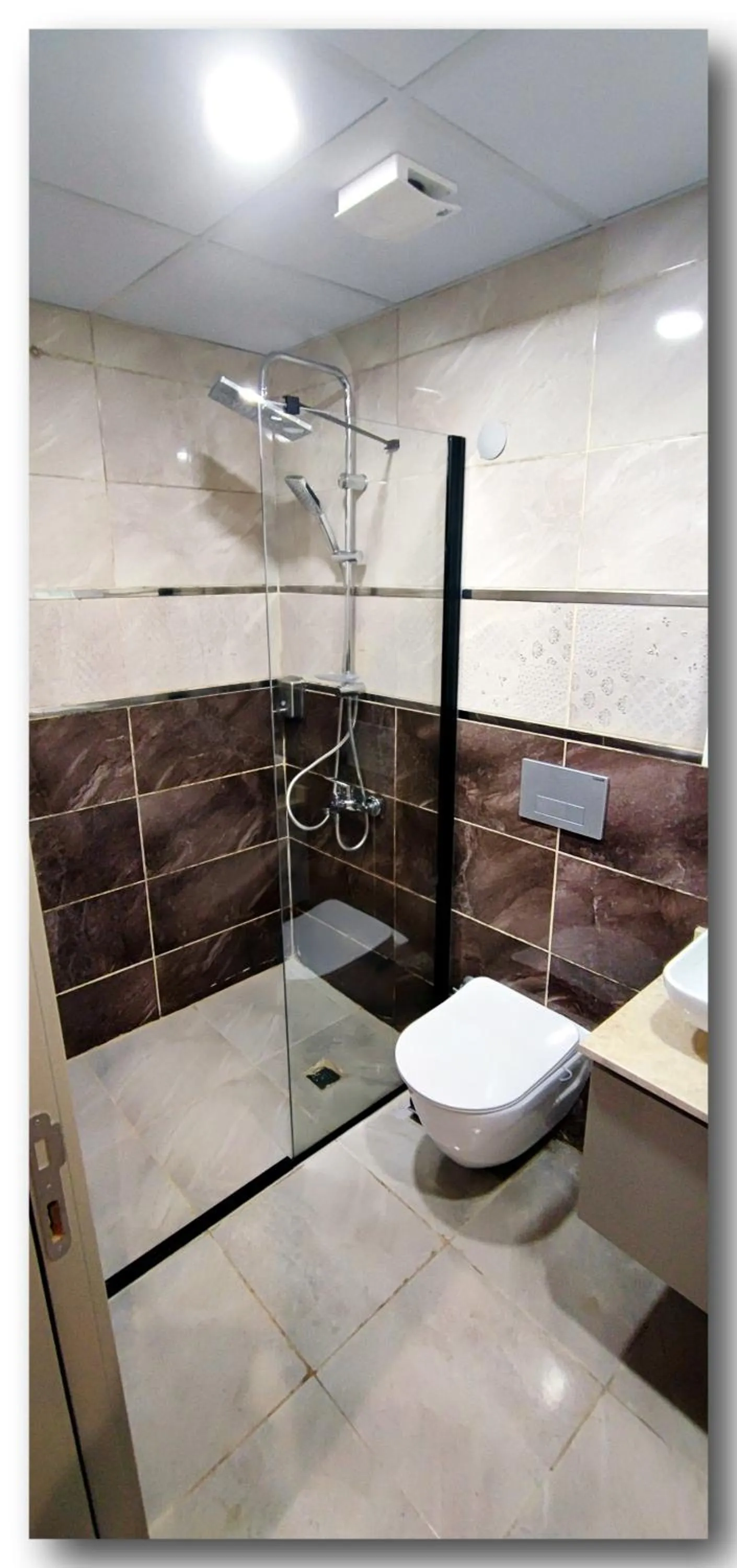 Shower in Aspendos Suites Konyaaltı Apart