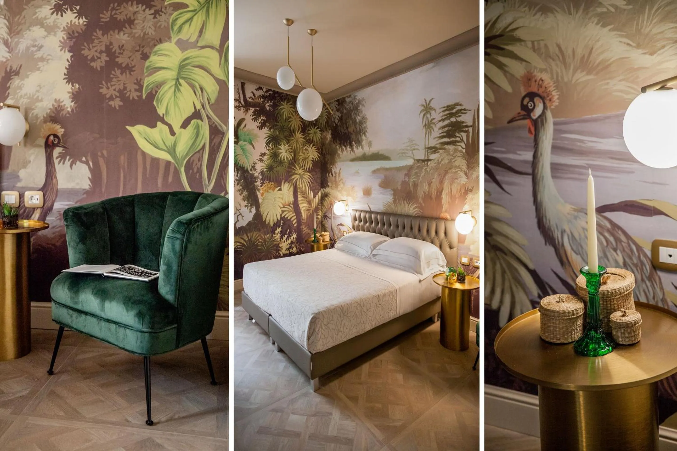 Decorative detail, Bed in Hotel Savoia