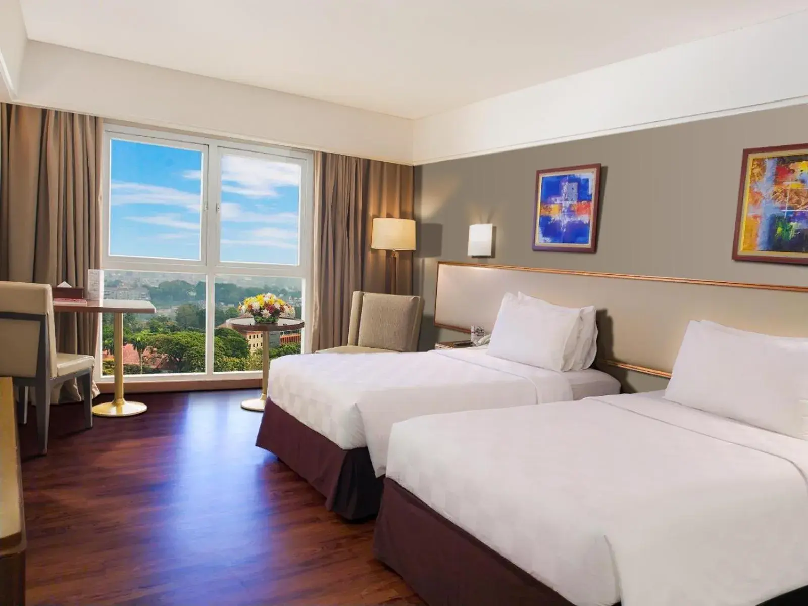 Deluxe Twin Room in Swiss-Belhotel Bogor Deluxe Twin Room in Swiss-Belhotel Bogor