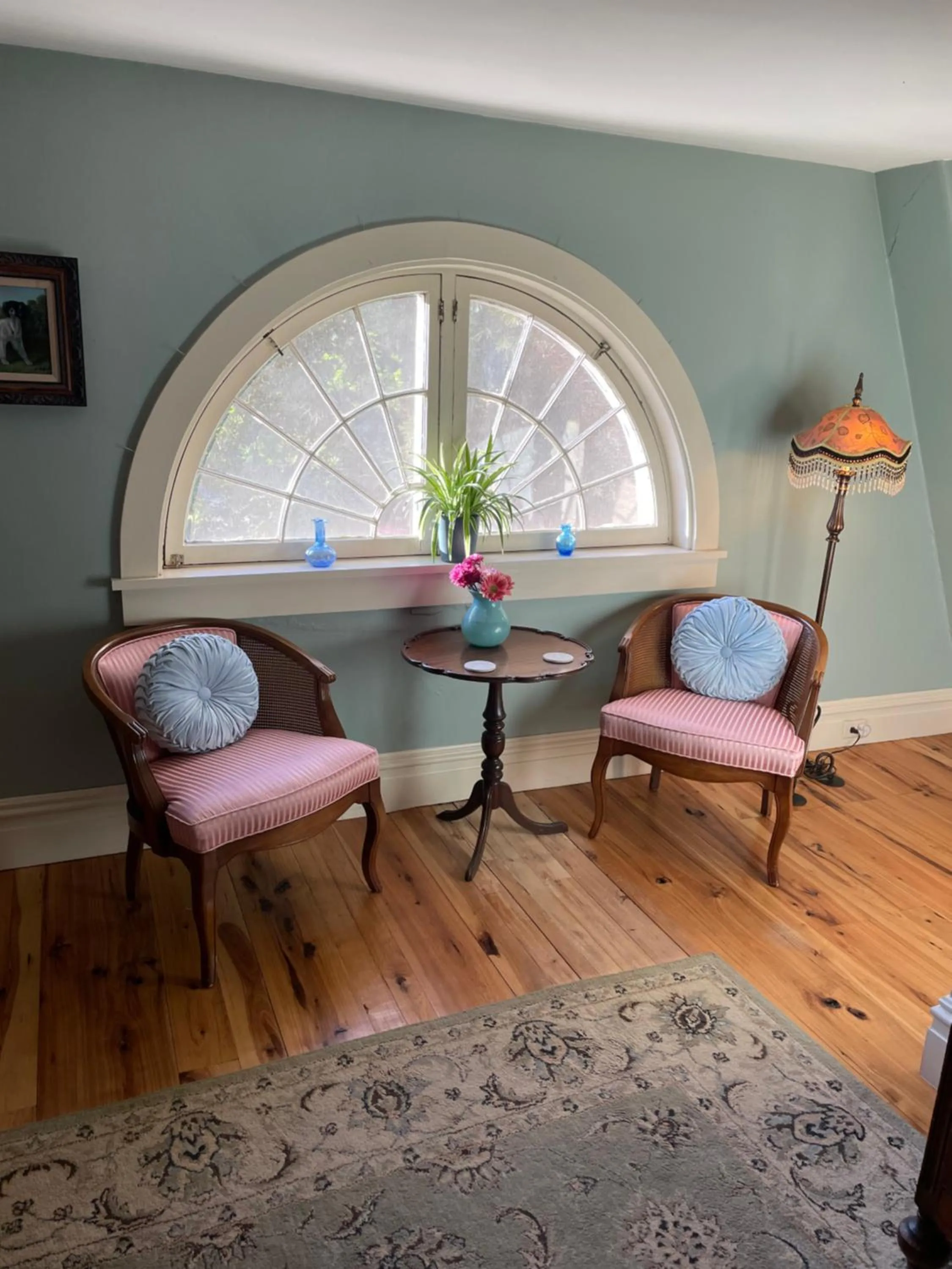 Seating area in Hollinger House