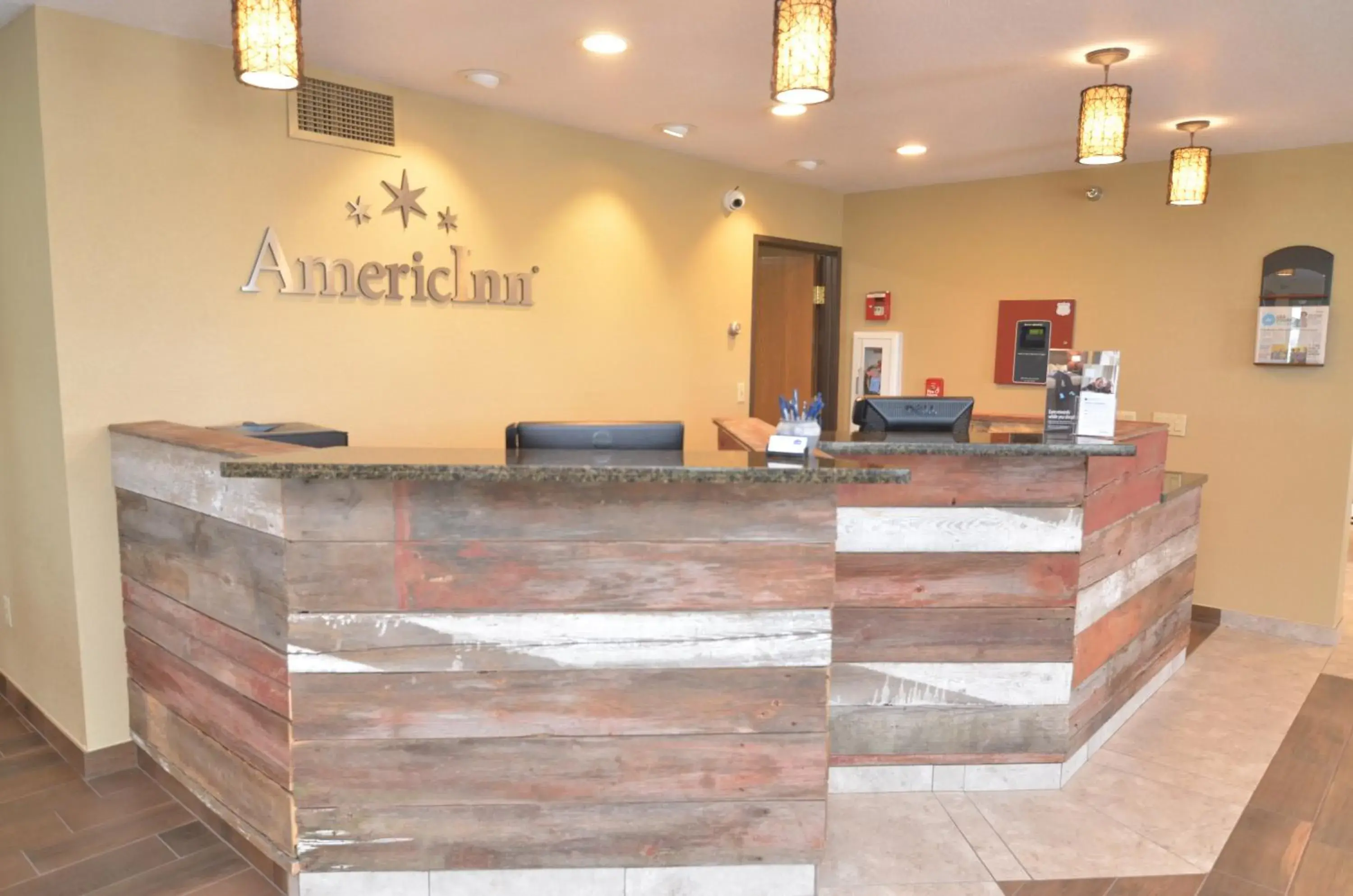 Lobby or reception in AmericInn by Wyndham Mount Pleasant Lobby or reception in AmericInn by Wyndham Mount Pleasant