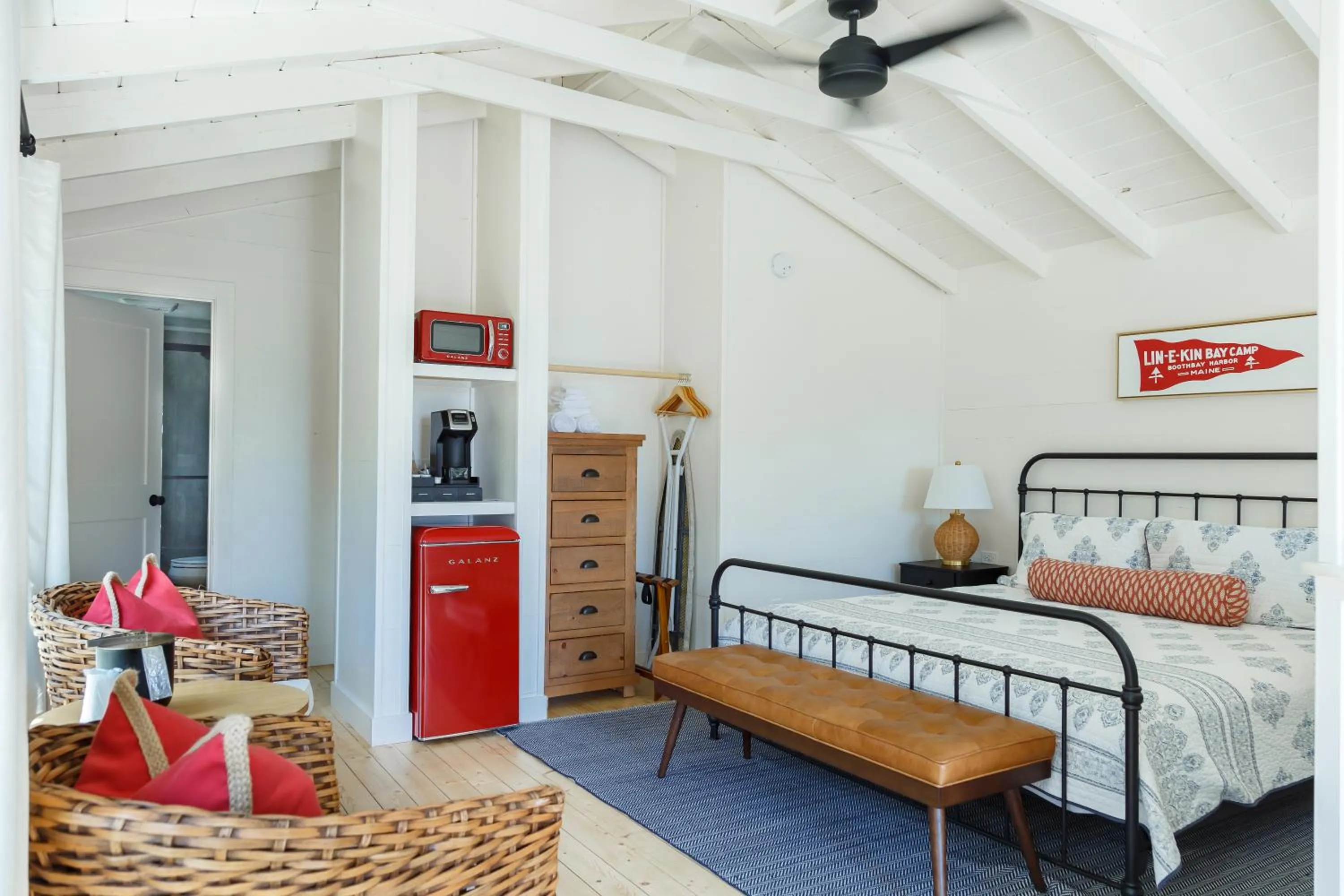 Bed in Linekin Bay Resort