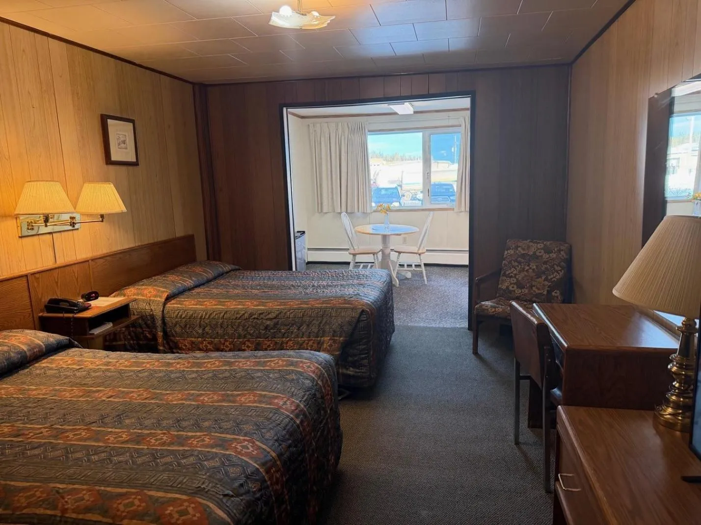 Bed in Airport Chalet