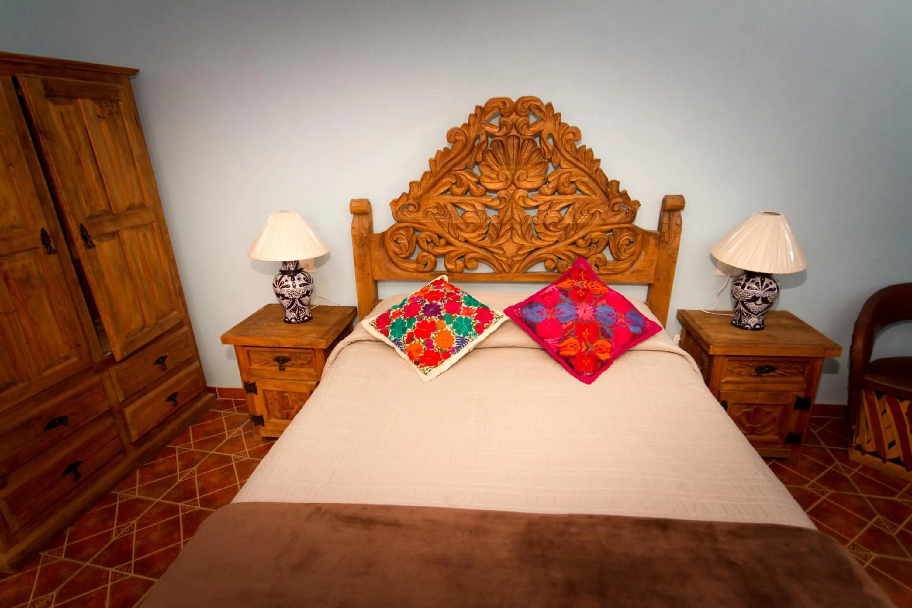 Bed in Posada Maria Luisa