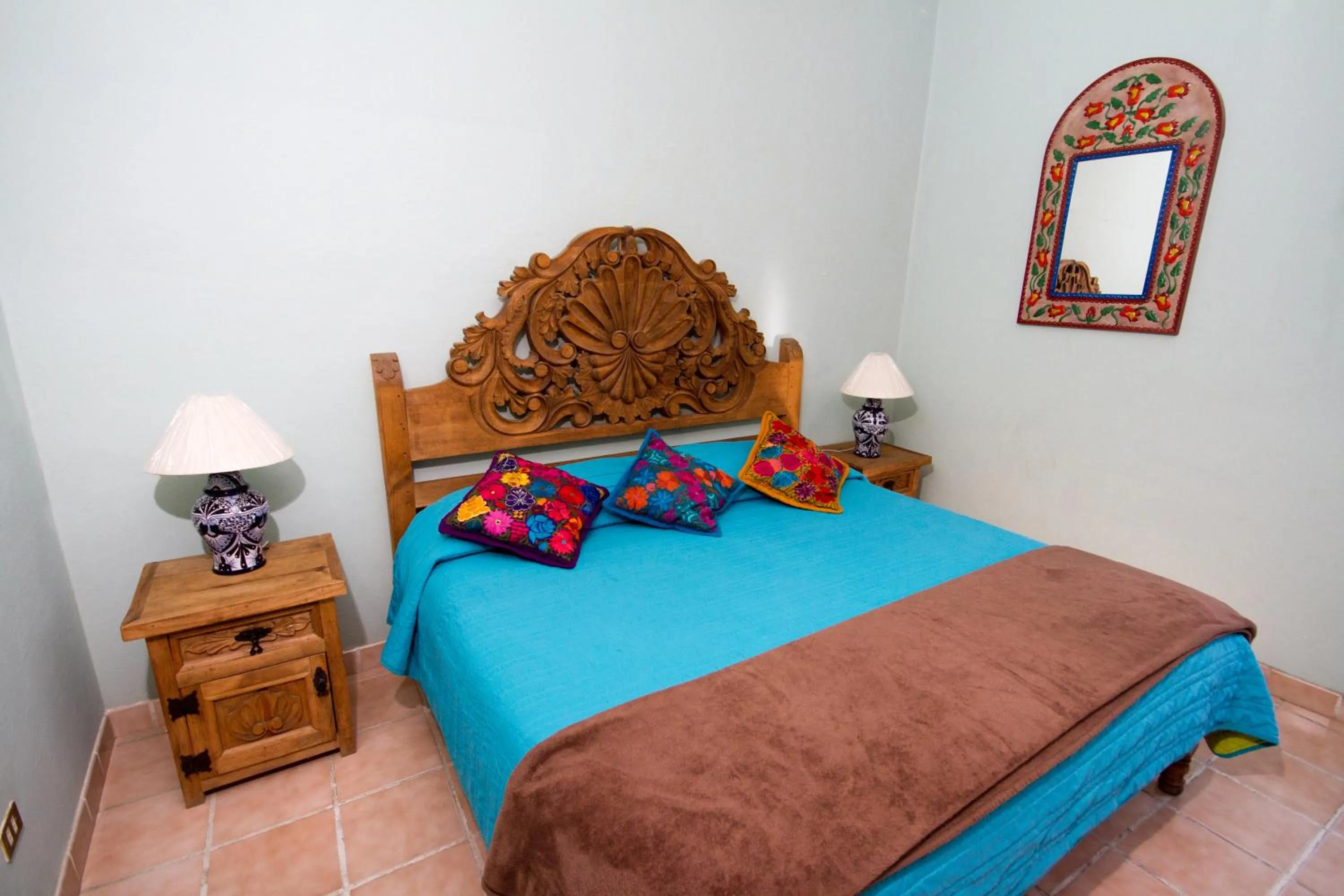 Bed in Posada Maria Luisa