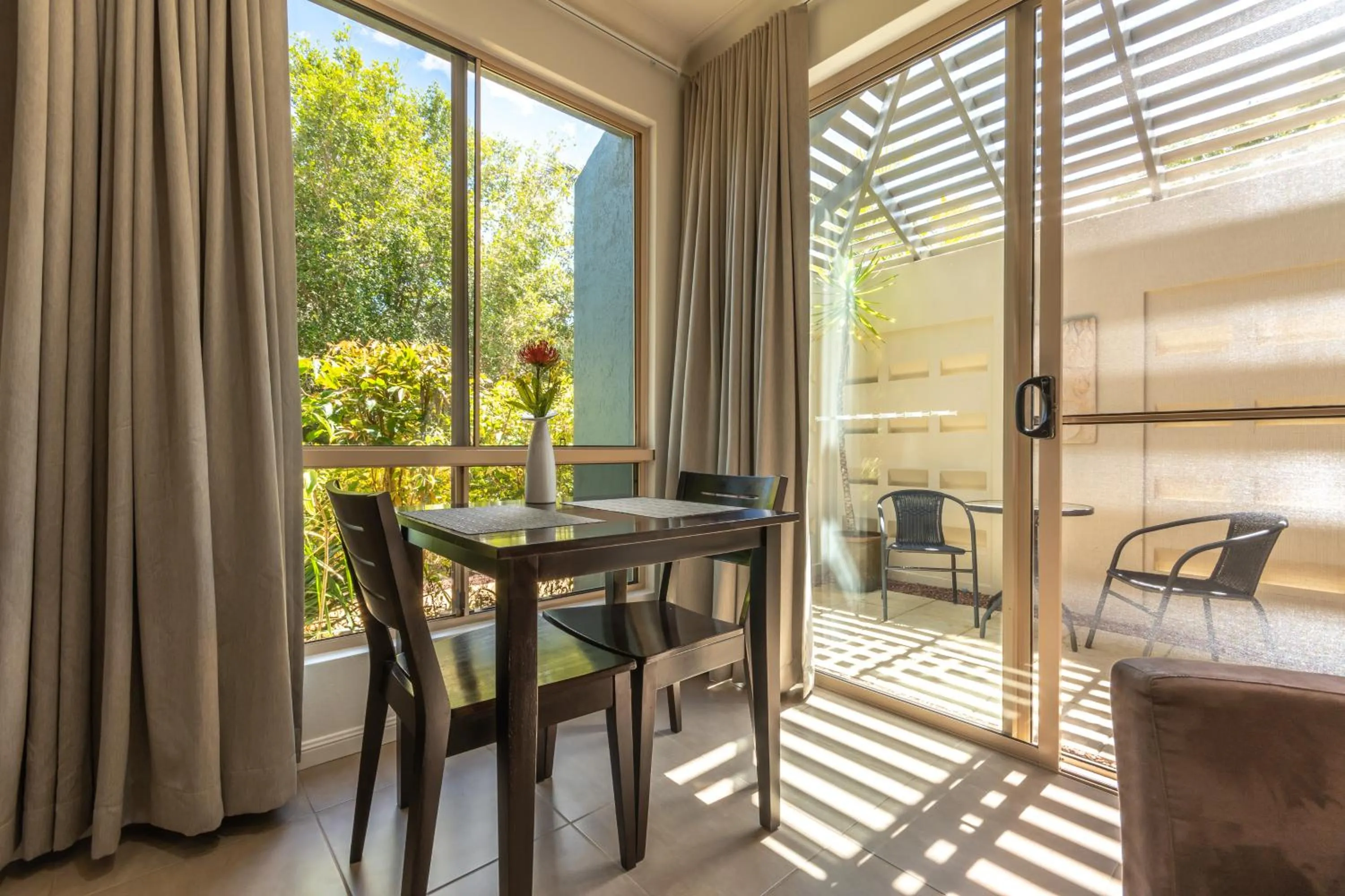 Patio in Blue Summit Hideaway