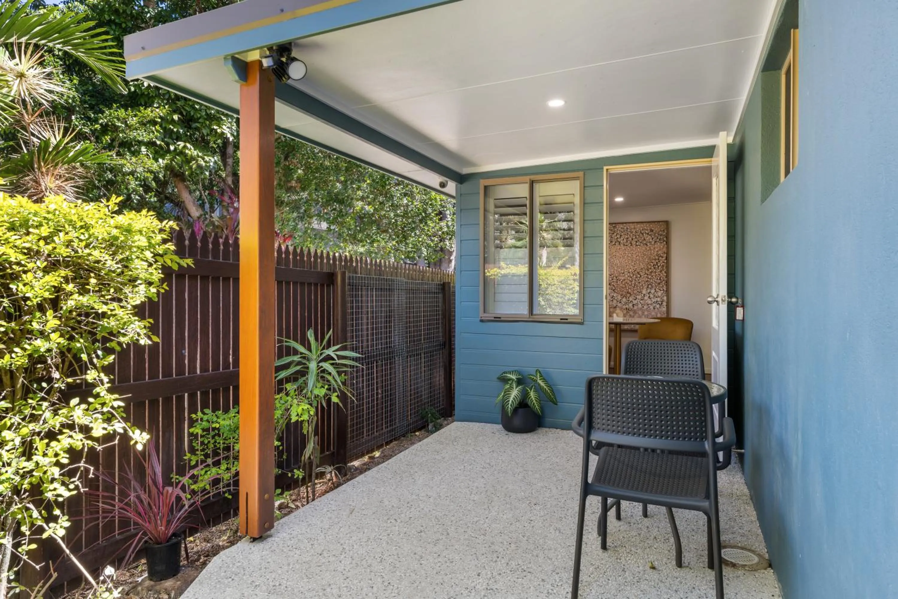 Patio in Blue Summit Hideaway