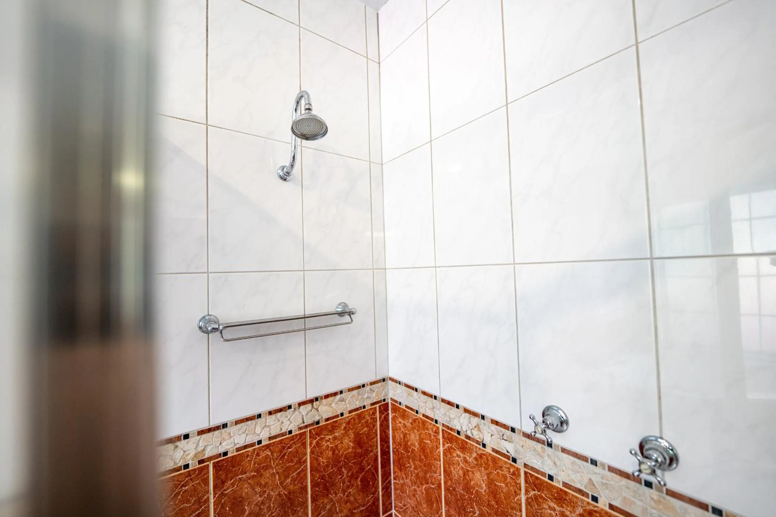 Shower in Birds 'n' Bloom Cottages
