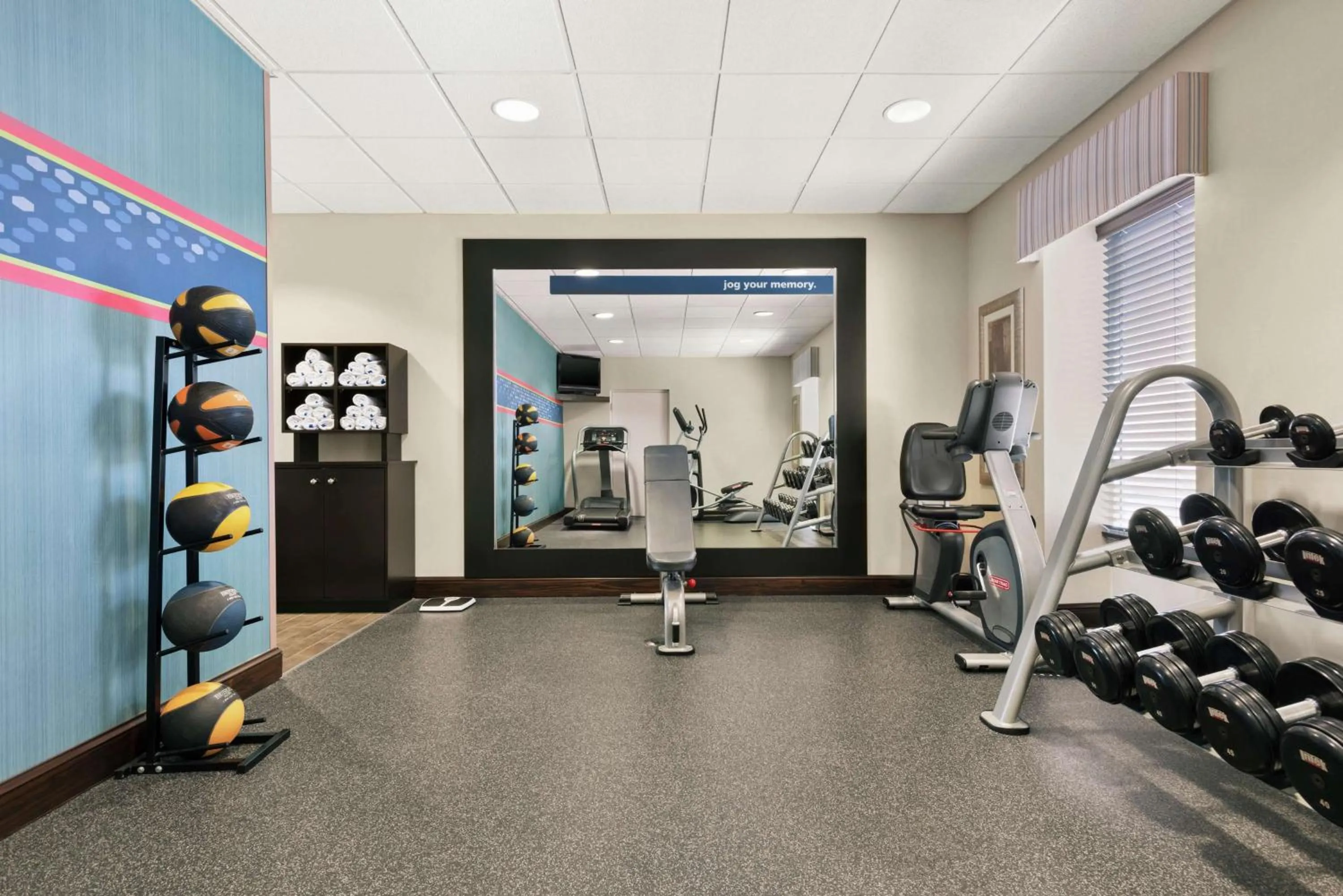 Fitness centre/facilities in Hampton Inn & Suites Brunswick