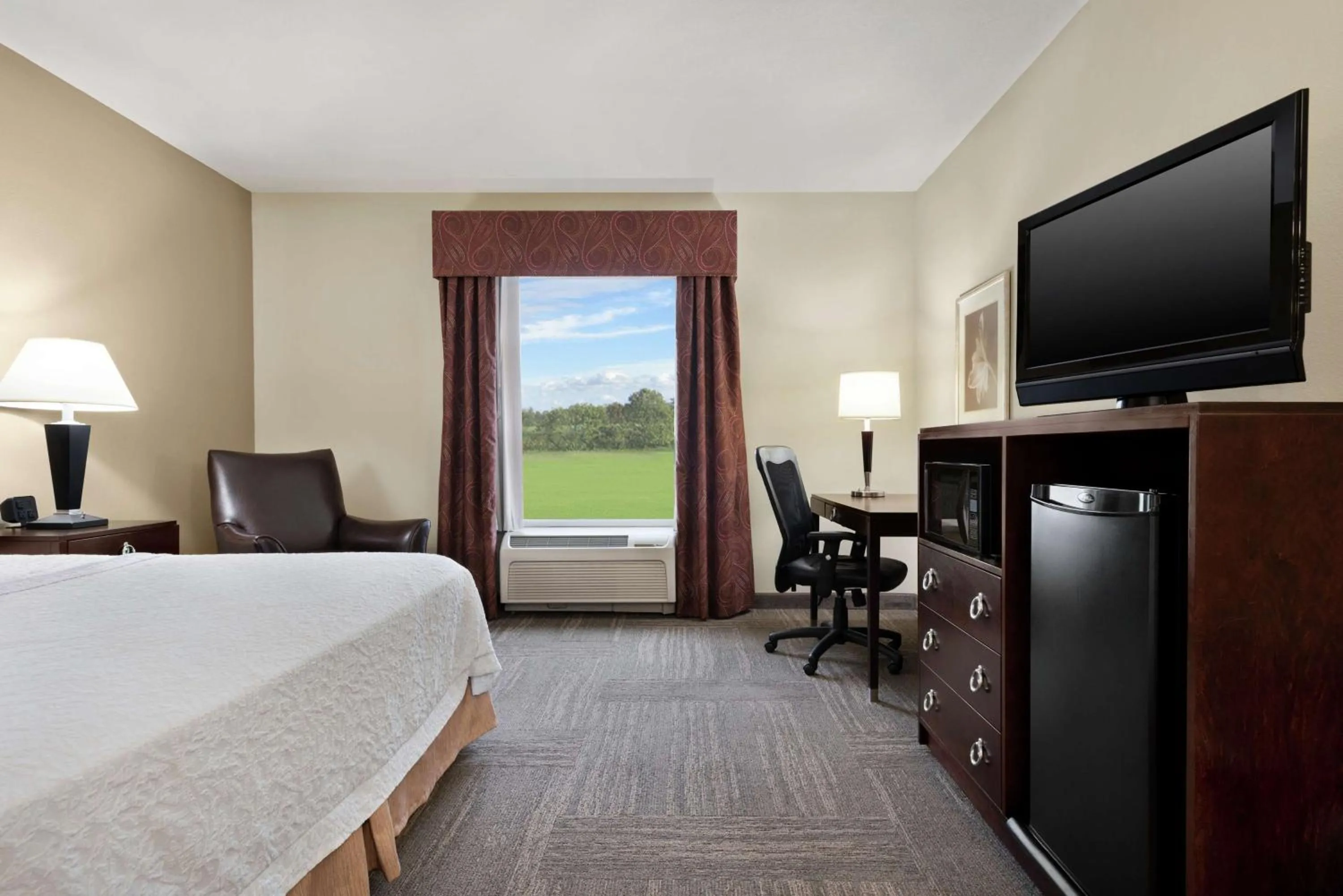 Bedroom, Bed in Hampton Inn & Suites Brunswick