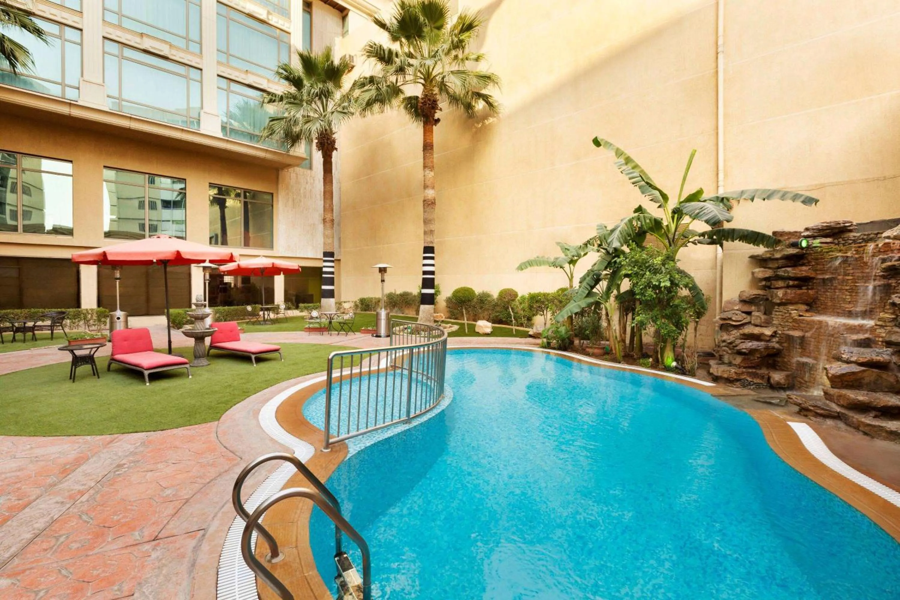 Pool view in Ramada Riyadh Hotel