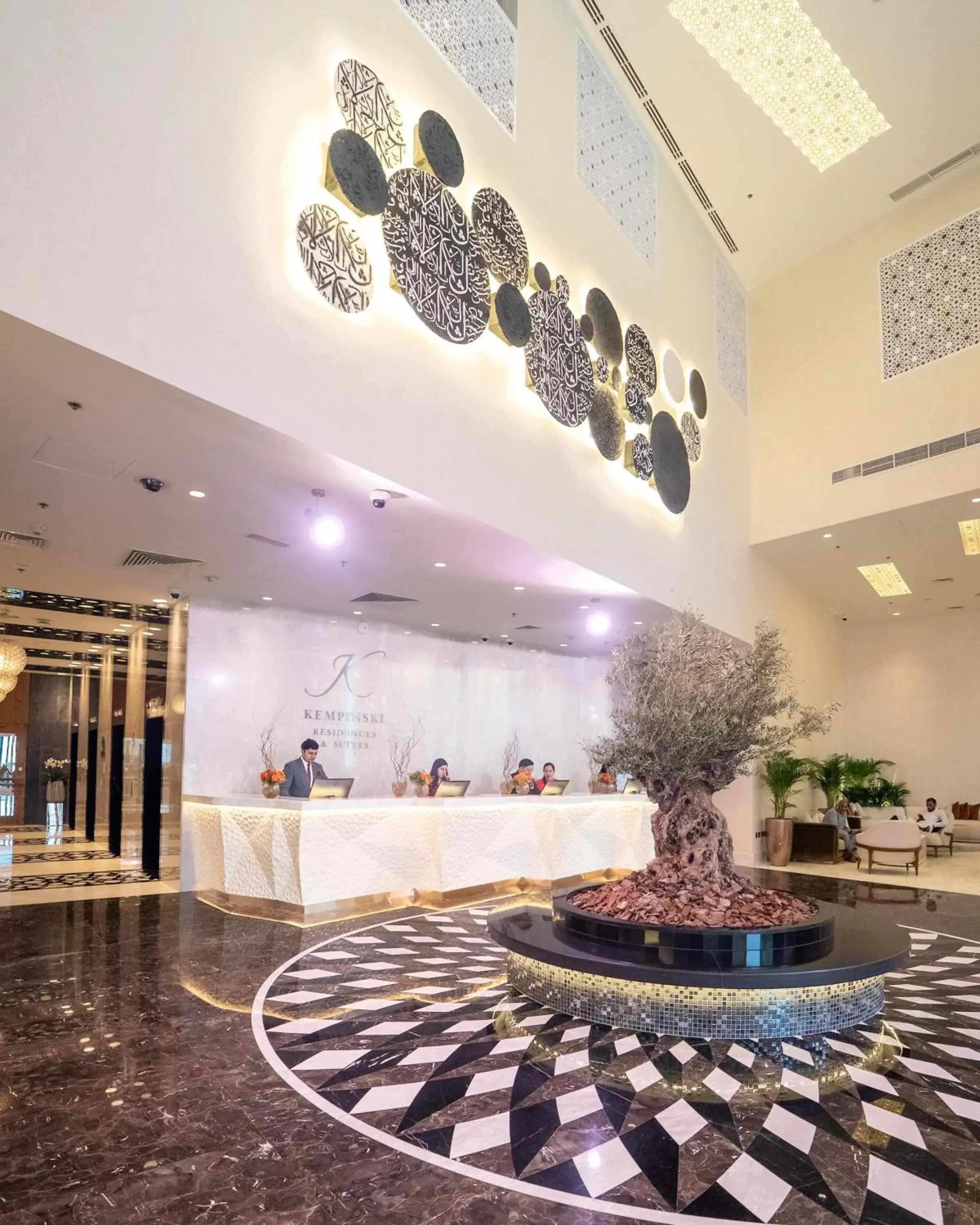 Lobby or reception in Kempinski Residences & Suites, Doha Lobby or reception in Kempinski Residences & Suites, Doha