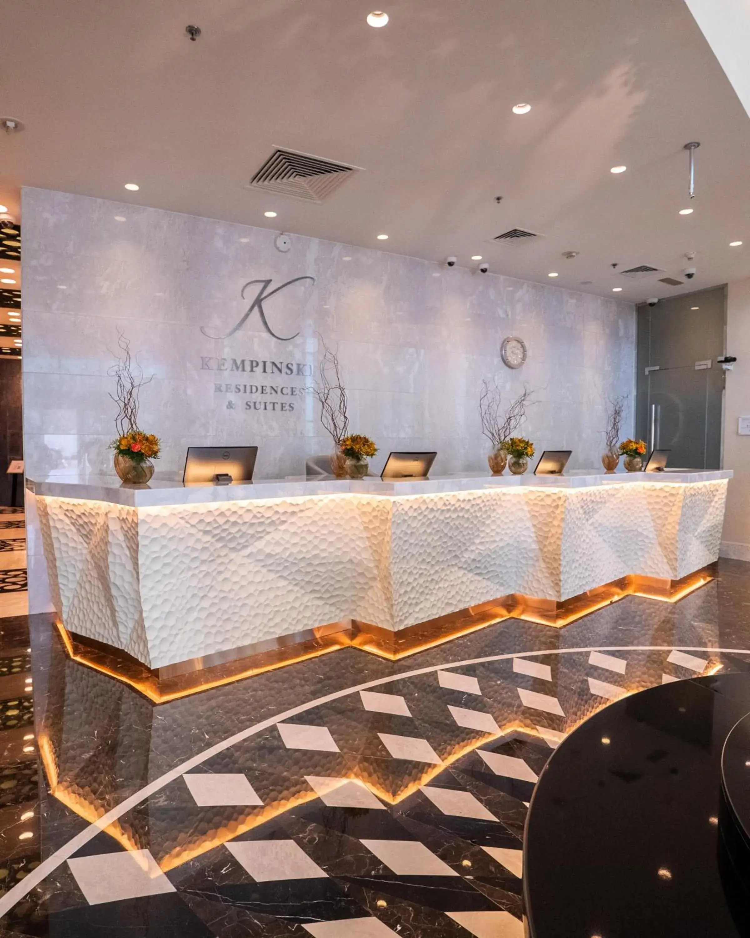 Lobby or reception in Kempinski Residences & Suites, Doha Lobby or reception in Kempinski Residences & Suites, Doha