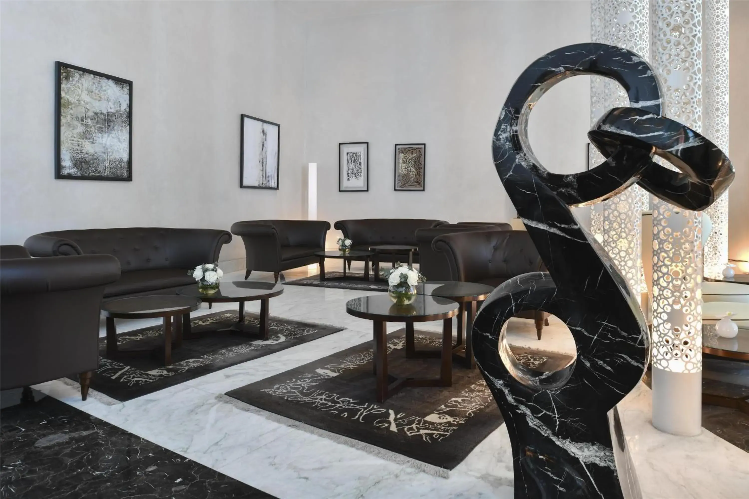 Lobby or reception in Kempinski Residences & Suites, Doha Lobby or reception in Kempinski Residences & Suites, Doha