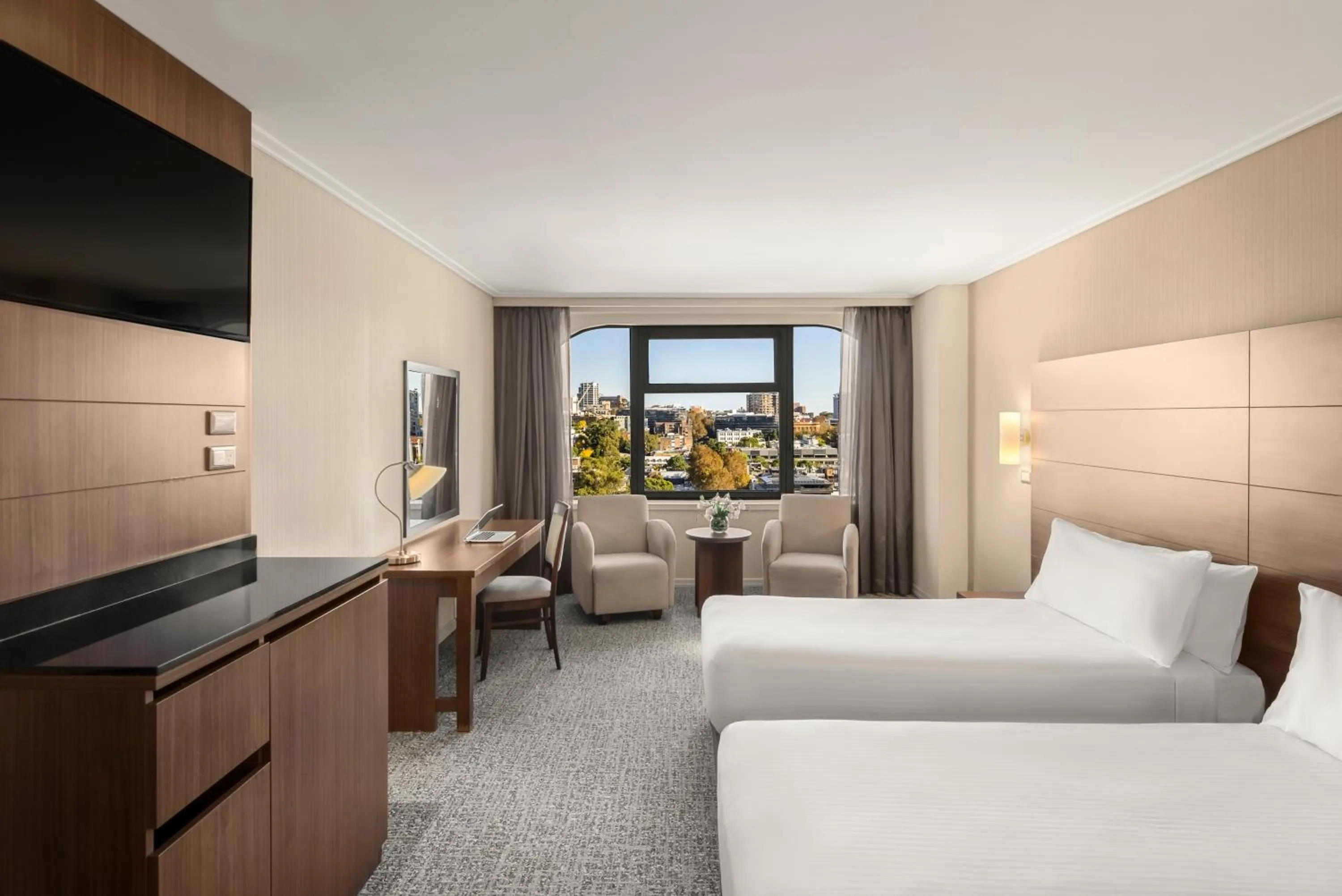 Bed in The Sydney Boulevard Hotel