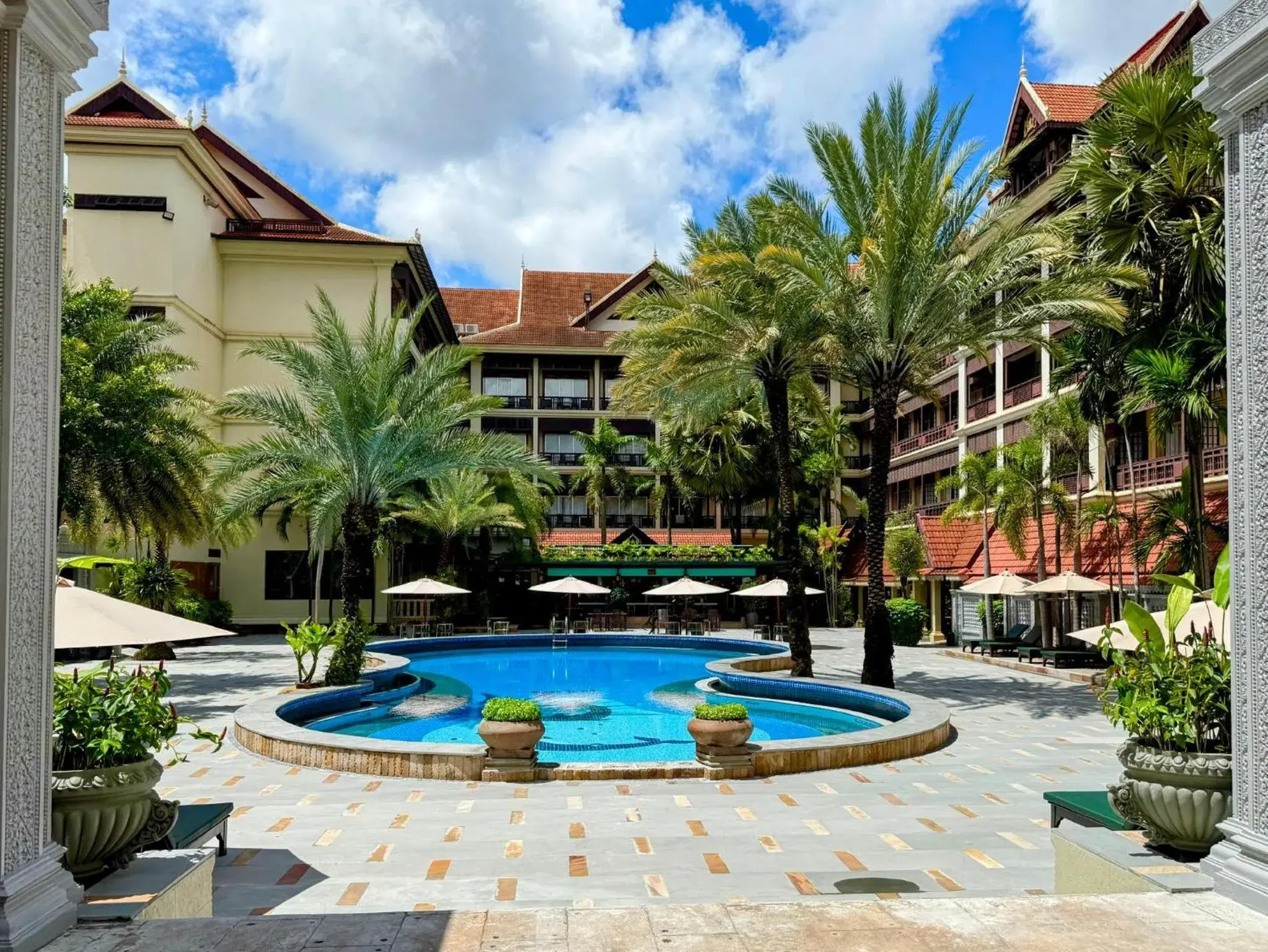 Swimming pool in Empress Angkor Resort & Spa Swimming pool in Empress Angkor Resort & Spa