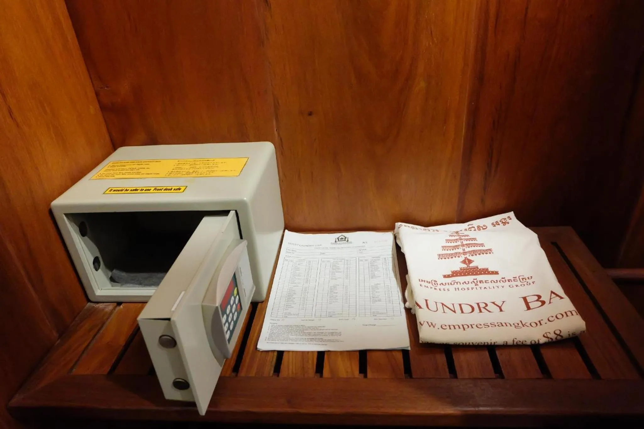 safe in Empress Angkor Resort & Spa