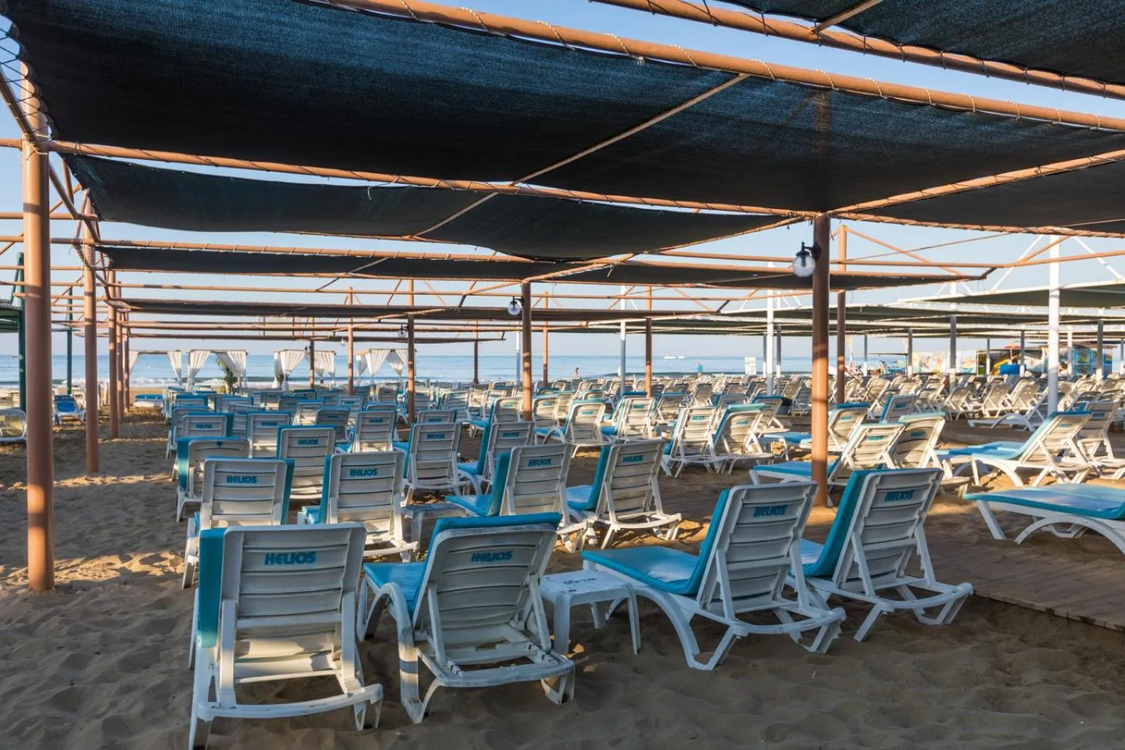 Beach in Helios Hotel