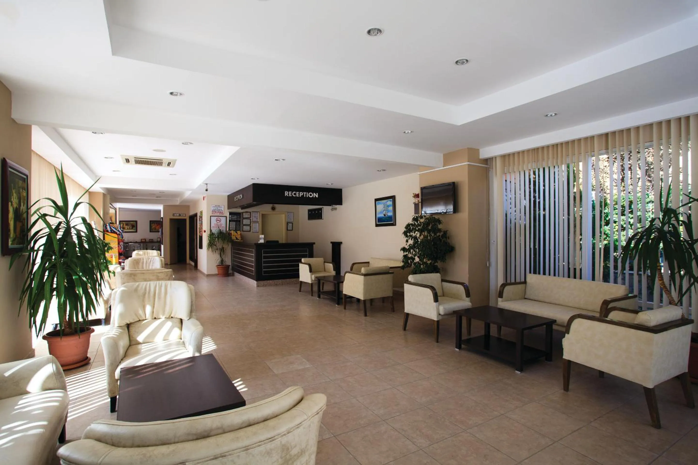 Lobby or reception in Helios Hotel