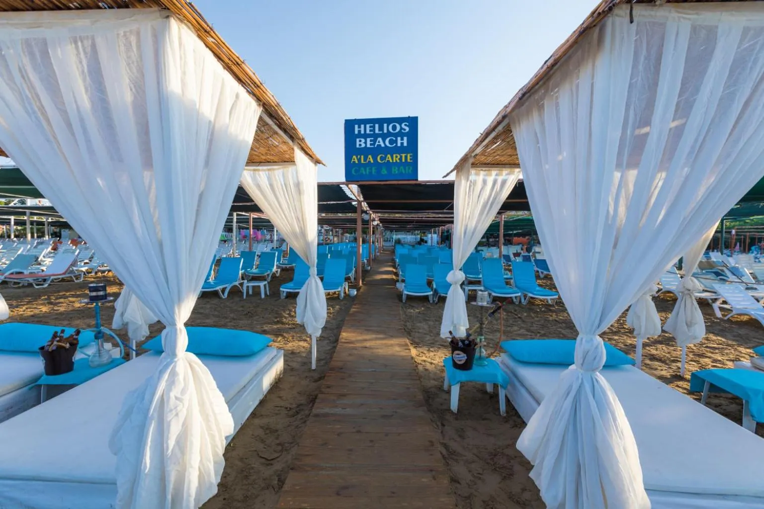 Beach in Helios Hotel