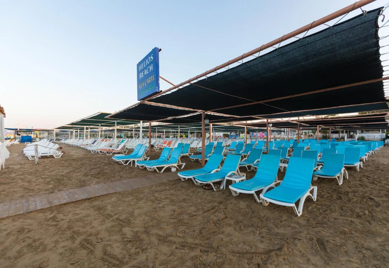 Beach in Helios Hotel
