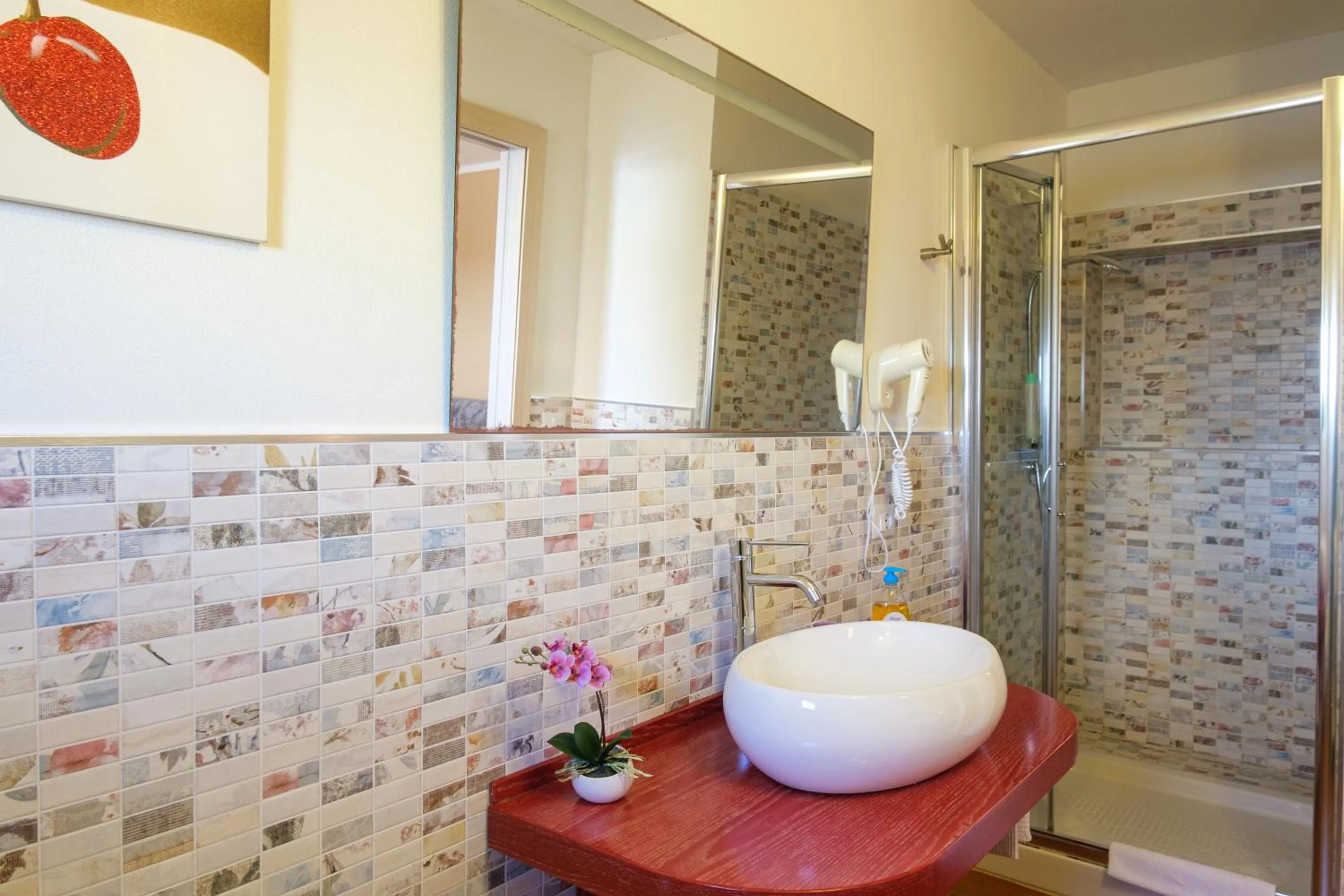 Shower in Villa Piana