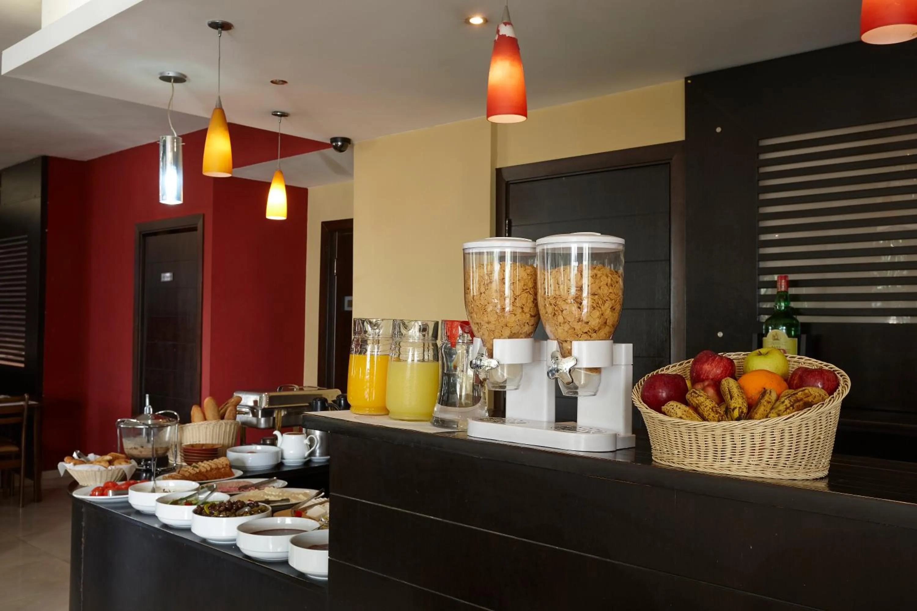 Buffet breakfast in Zoukotel Hotel
