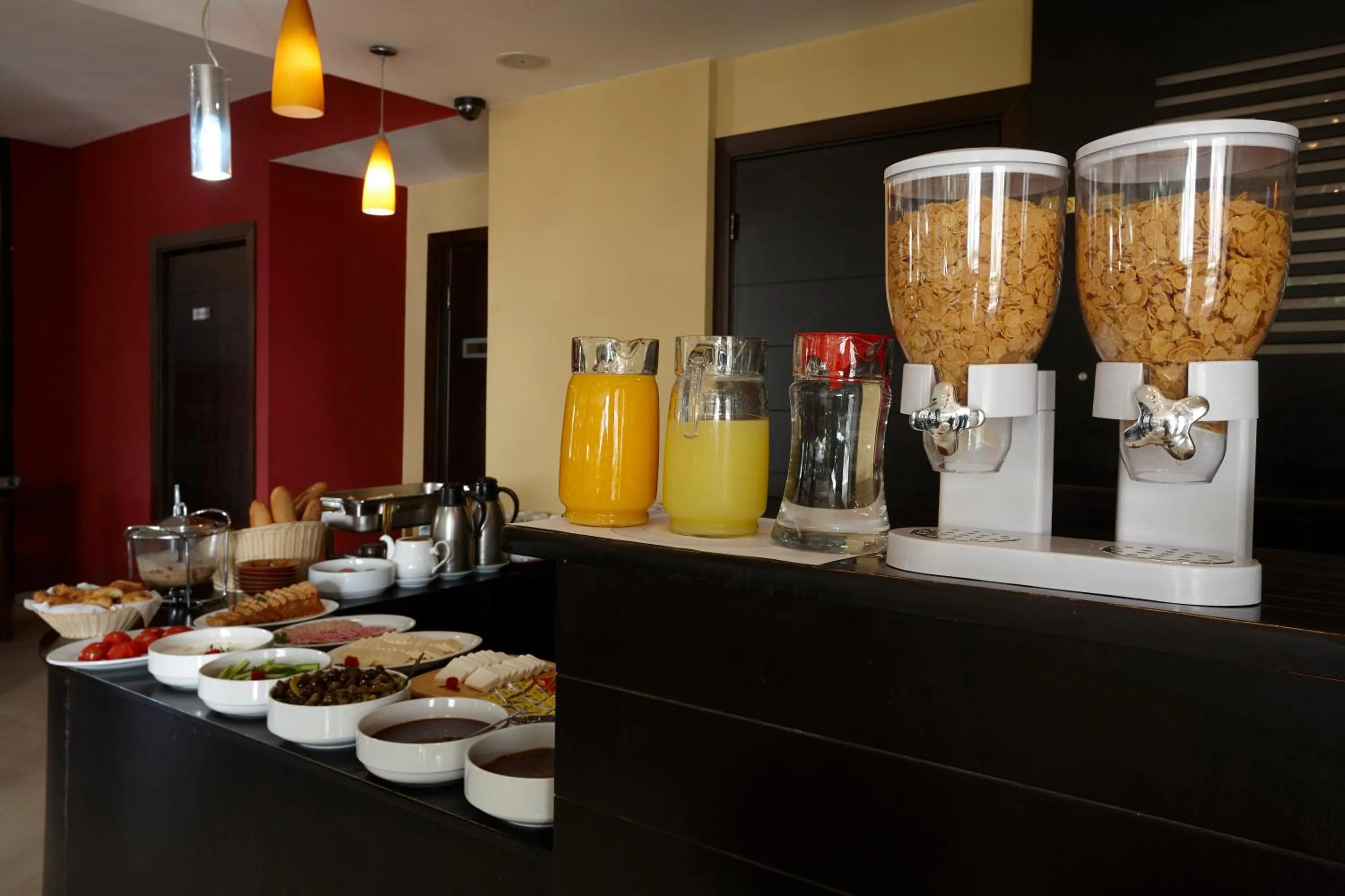 Buffet breakfast in Zoukotel Hotel