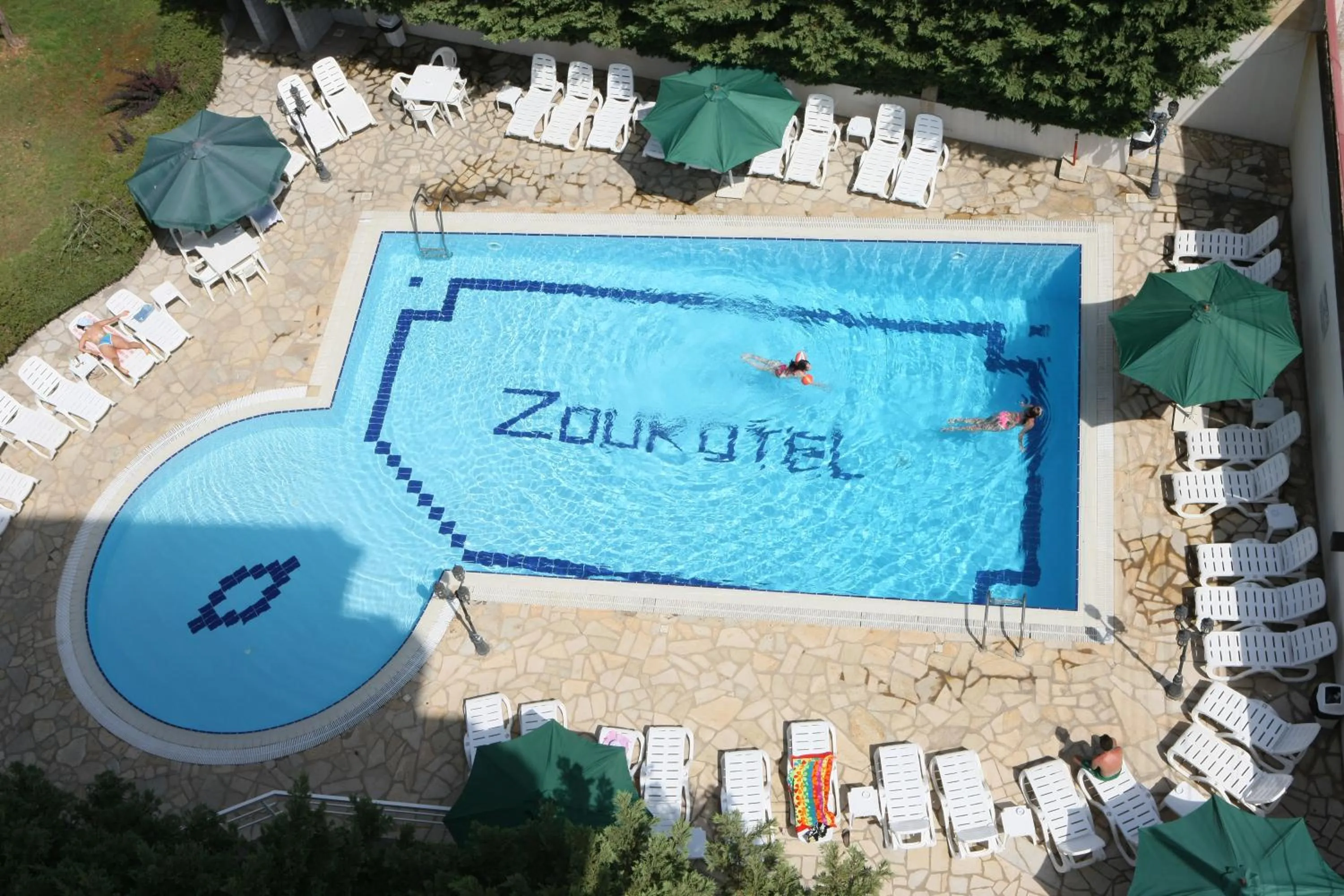 Swimming pool in Zoukotel Hotel