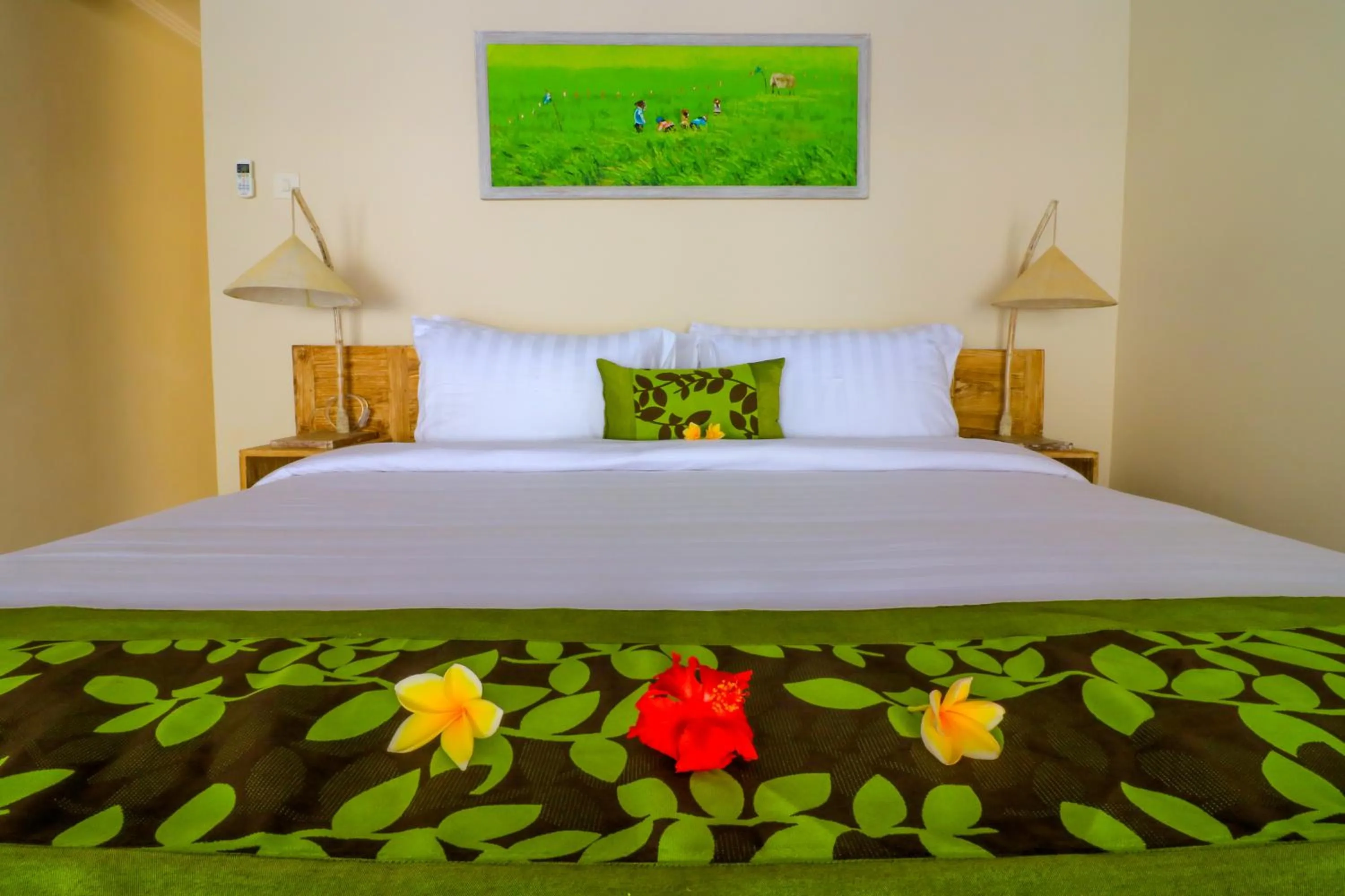 Bedroom, Bed in Taman Amertha Villas by Maha Bali