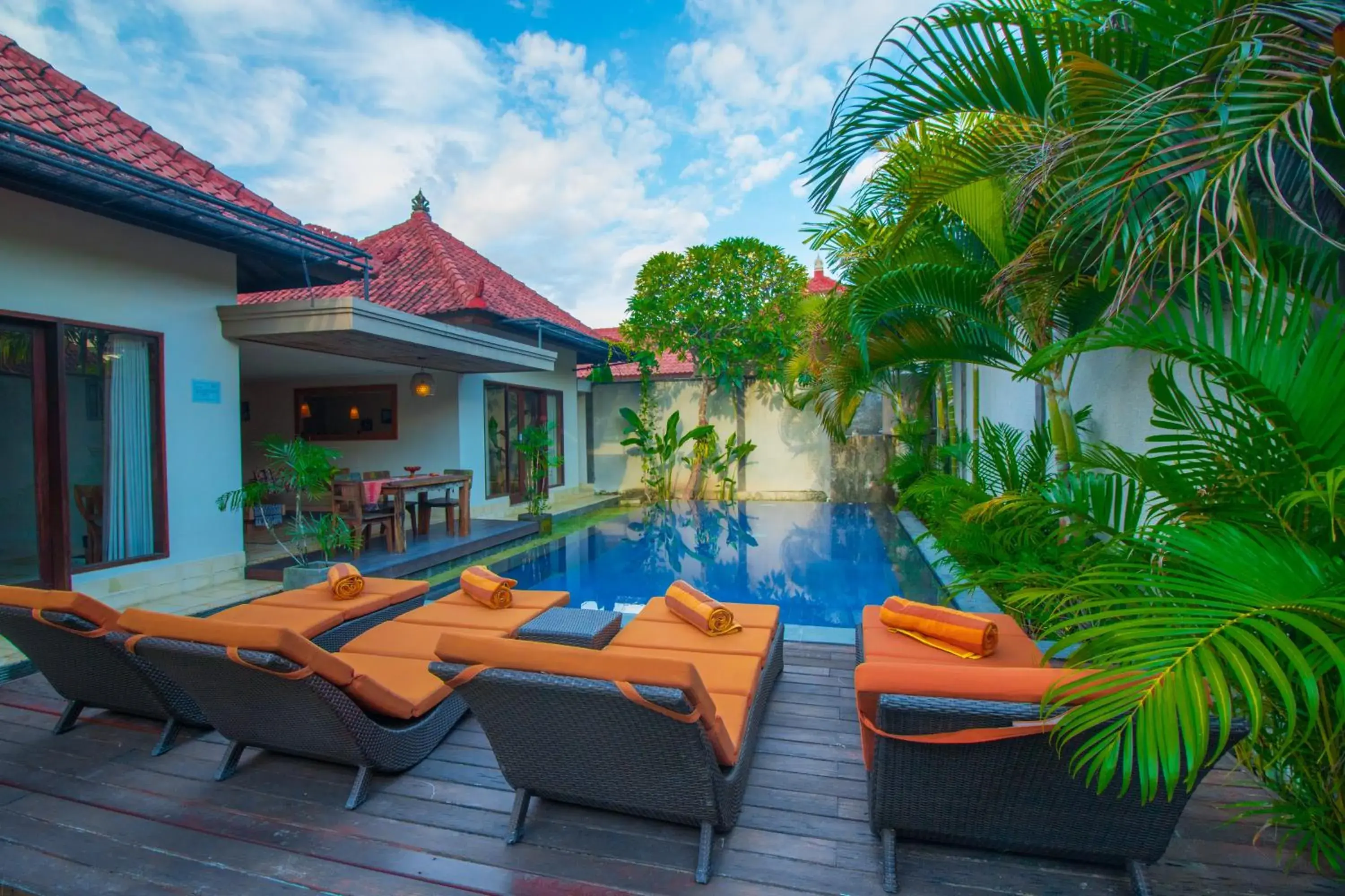 Pool view in Taman Amertha Villas by Maha Bali Pool view in Taman Amertha Villas by Maha Bali