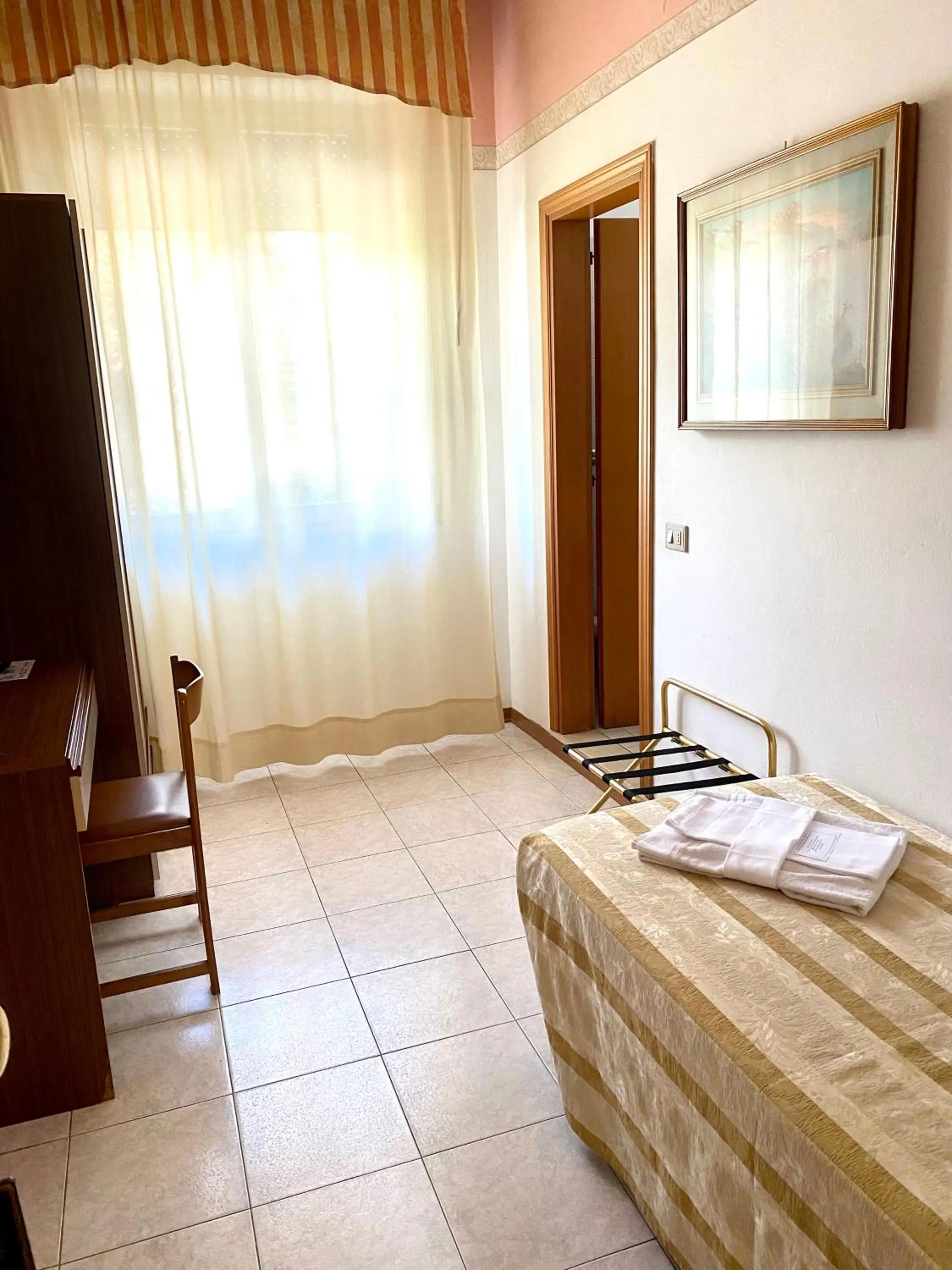 Bed in Hotel Parco Fellini