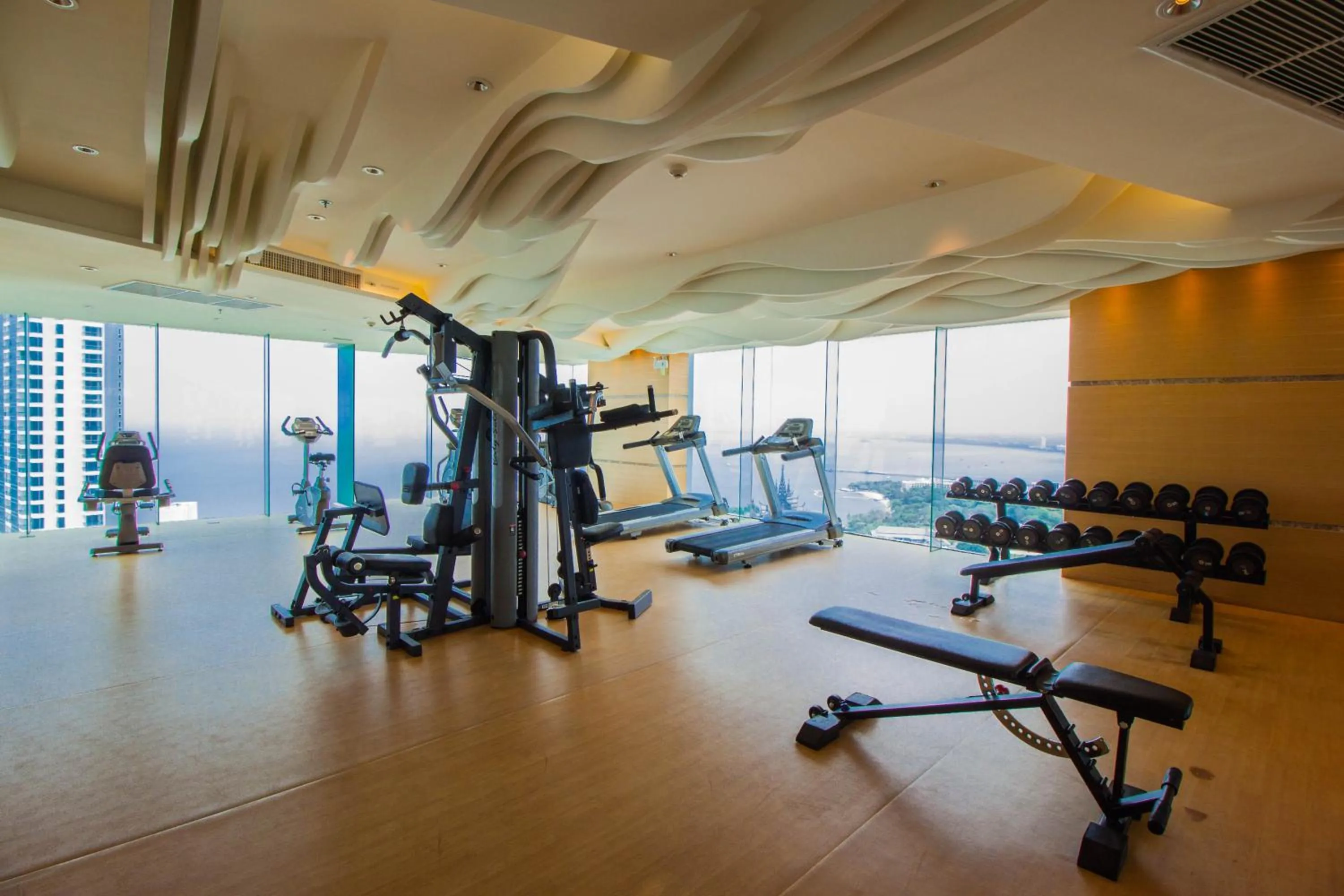 Fitness centre/facilities in Wongamat Tower by Pattaya Sunny Rentals