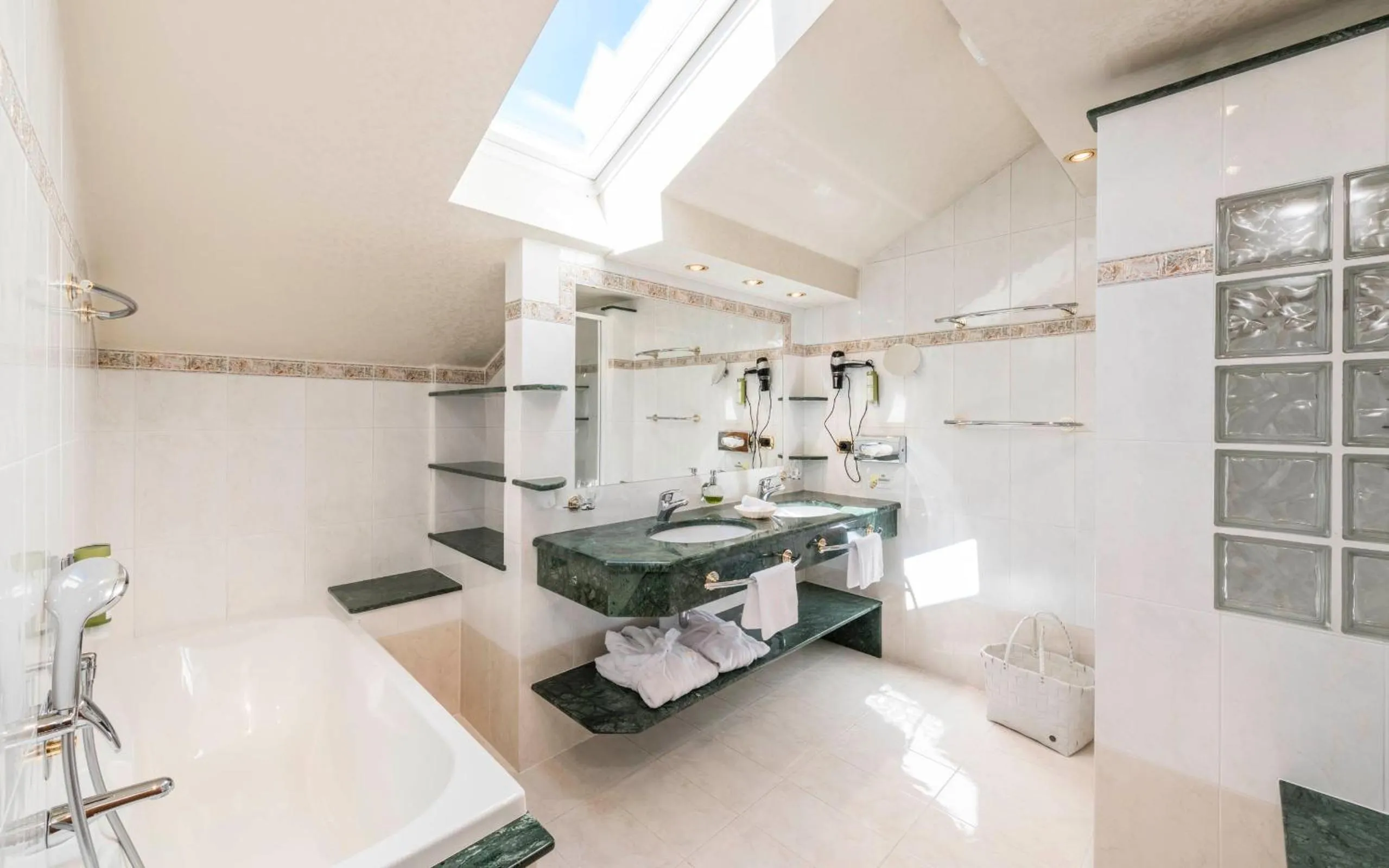 Bathroom in Romantik Hotel & Restaurant Stafler