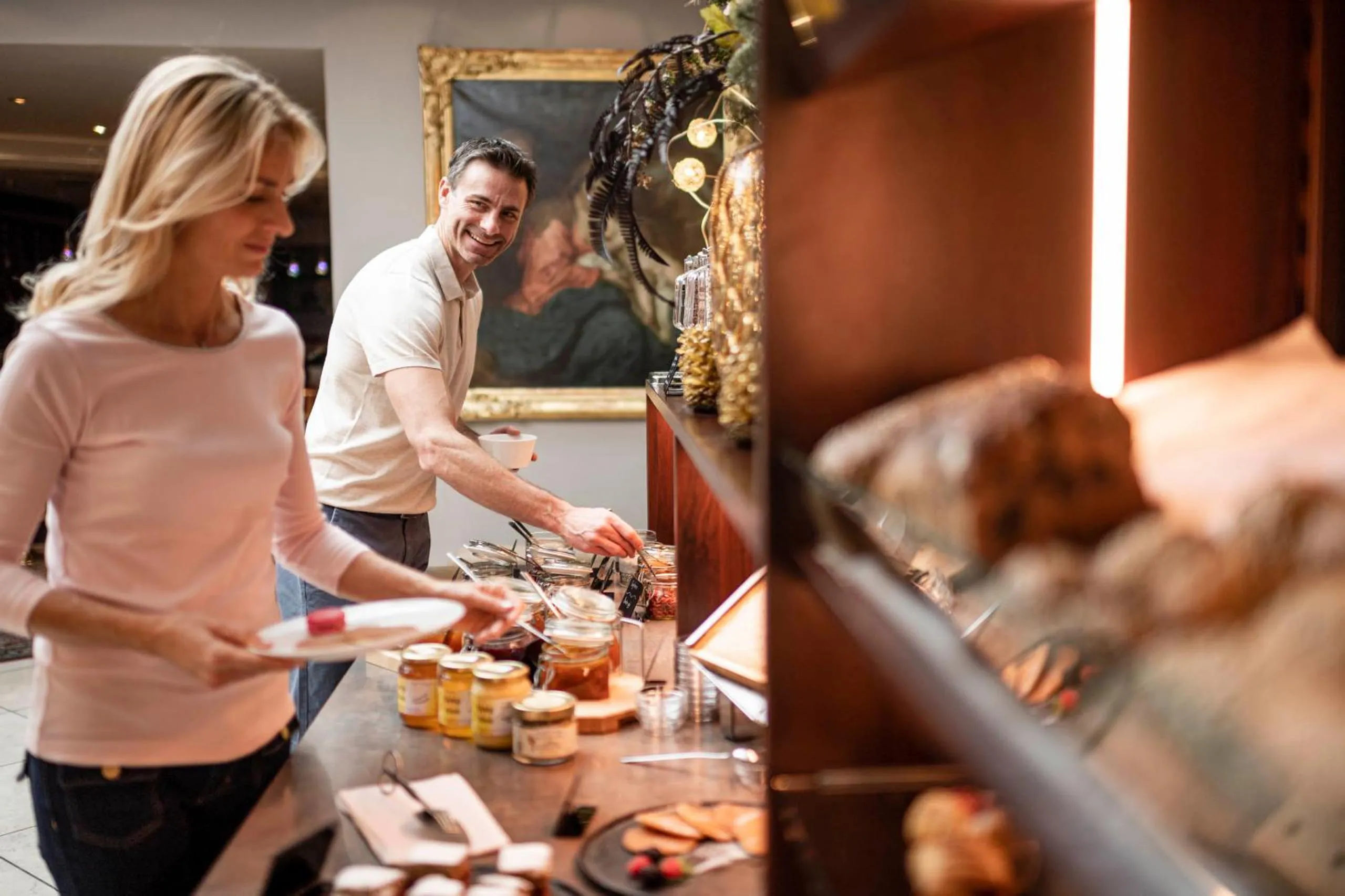 Buffet breakfast in Romantik Hotel & Restaurant Stafler