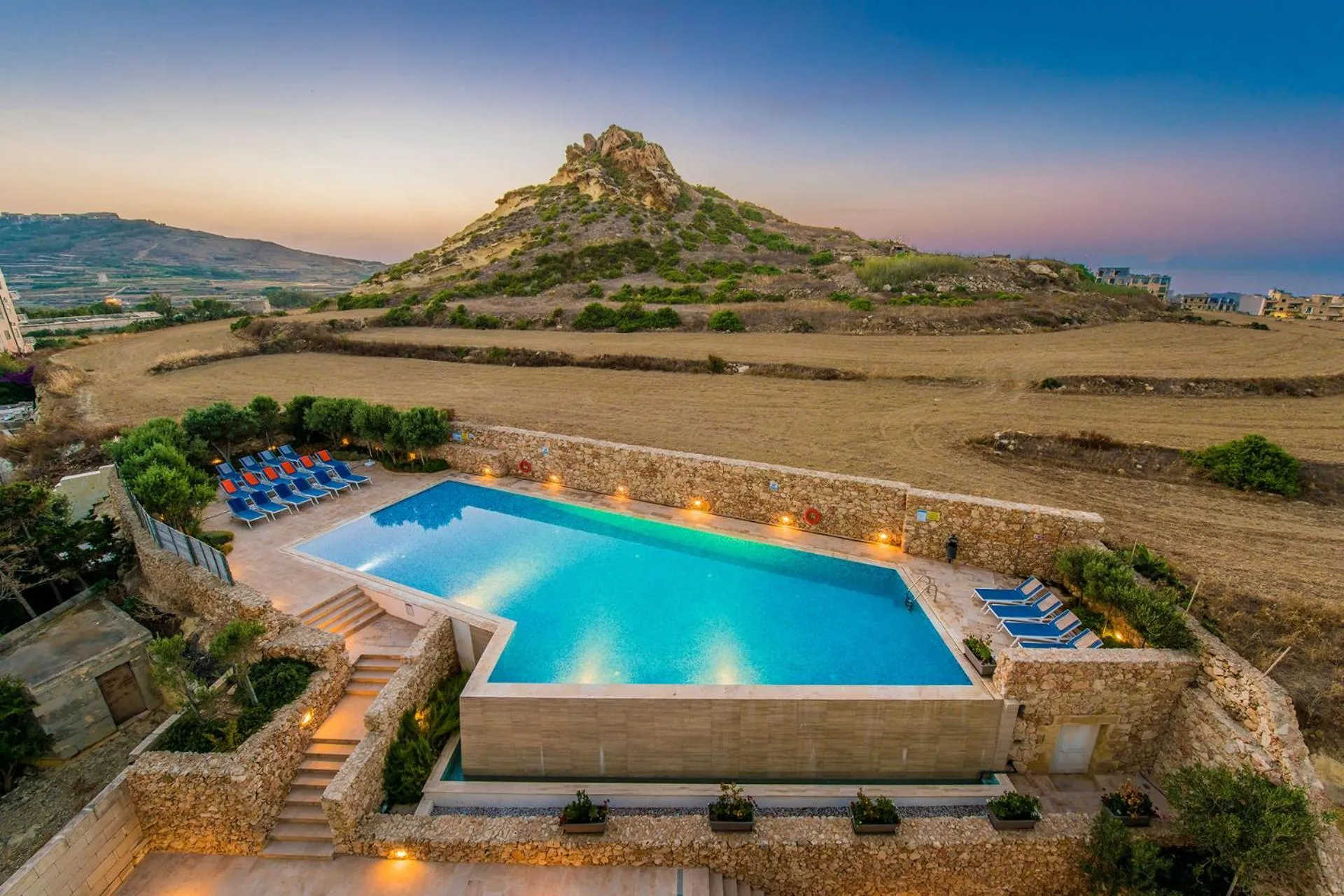 Pool view in Hillock Residence Apartments
