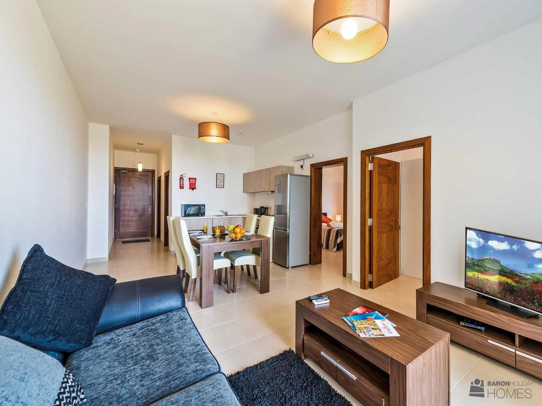 Living room in Hillock Residence Apartments