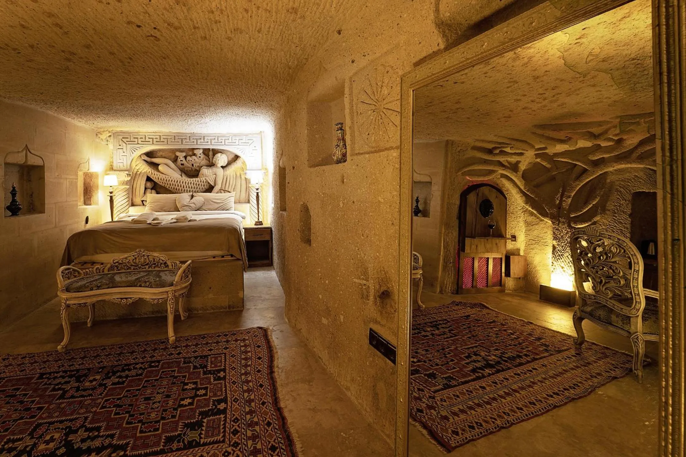 Bed in Wish Cappadocia Luxury Boutique Chain Hotels