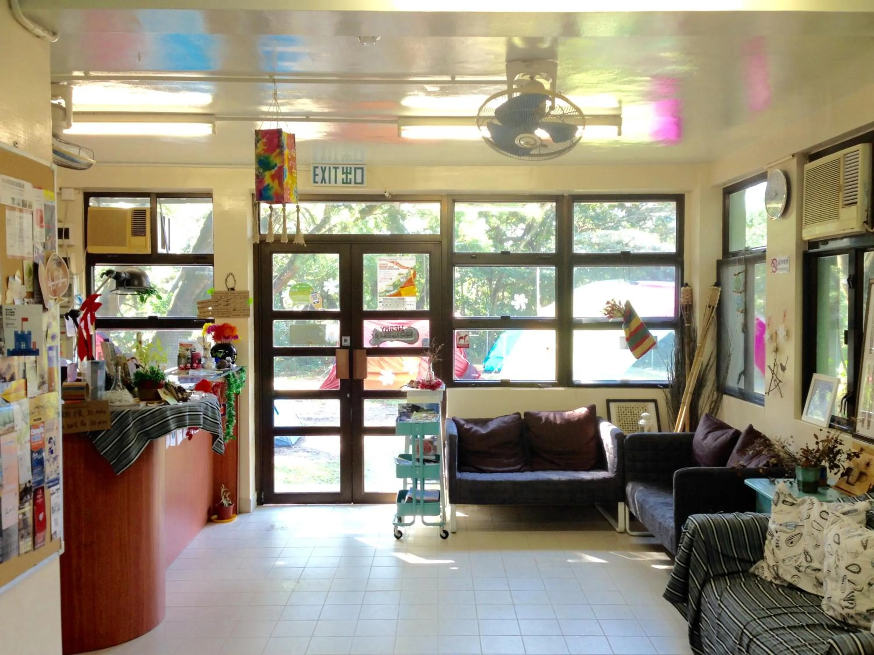 Lobby or reception in YHA Ngong Ping SG Davis Youth Hostel