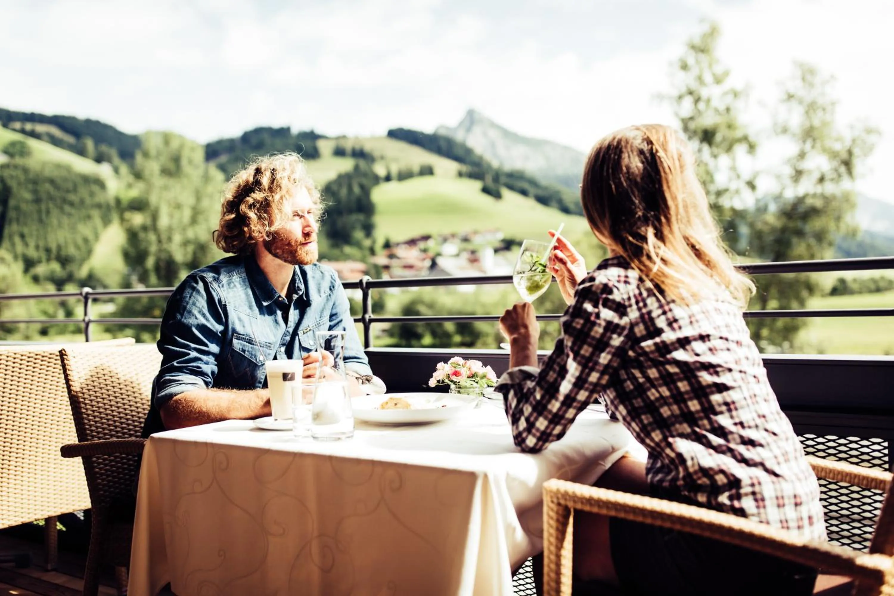Balcony/Terrace in Biohotel Bergzeit