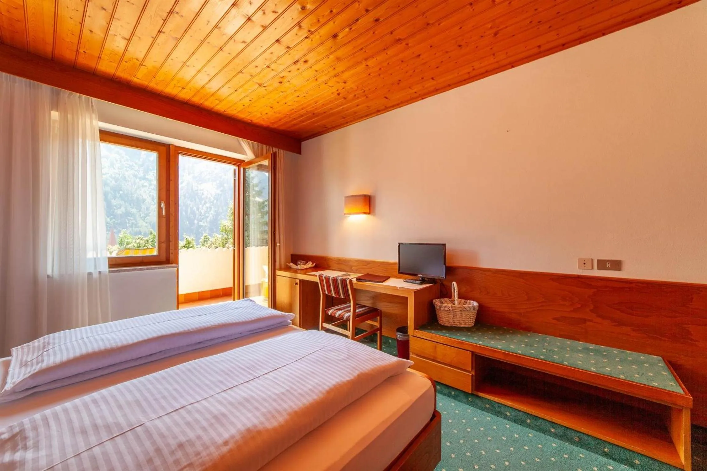 Bed in Hotel St. Pankraz