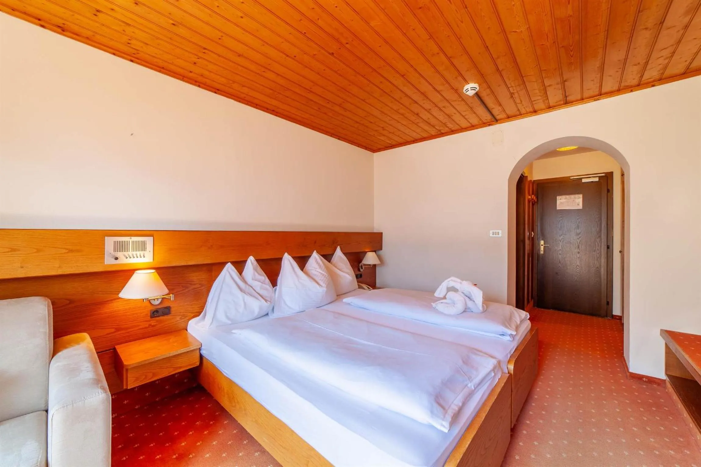 Bed in Hotel St. Pankraz