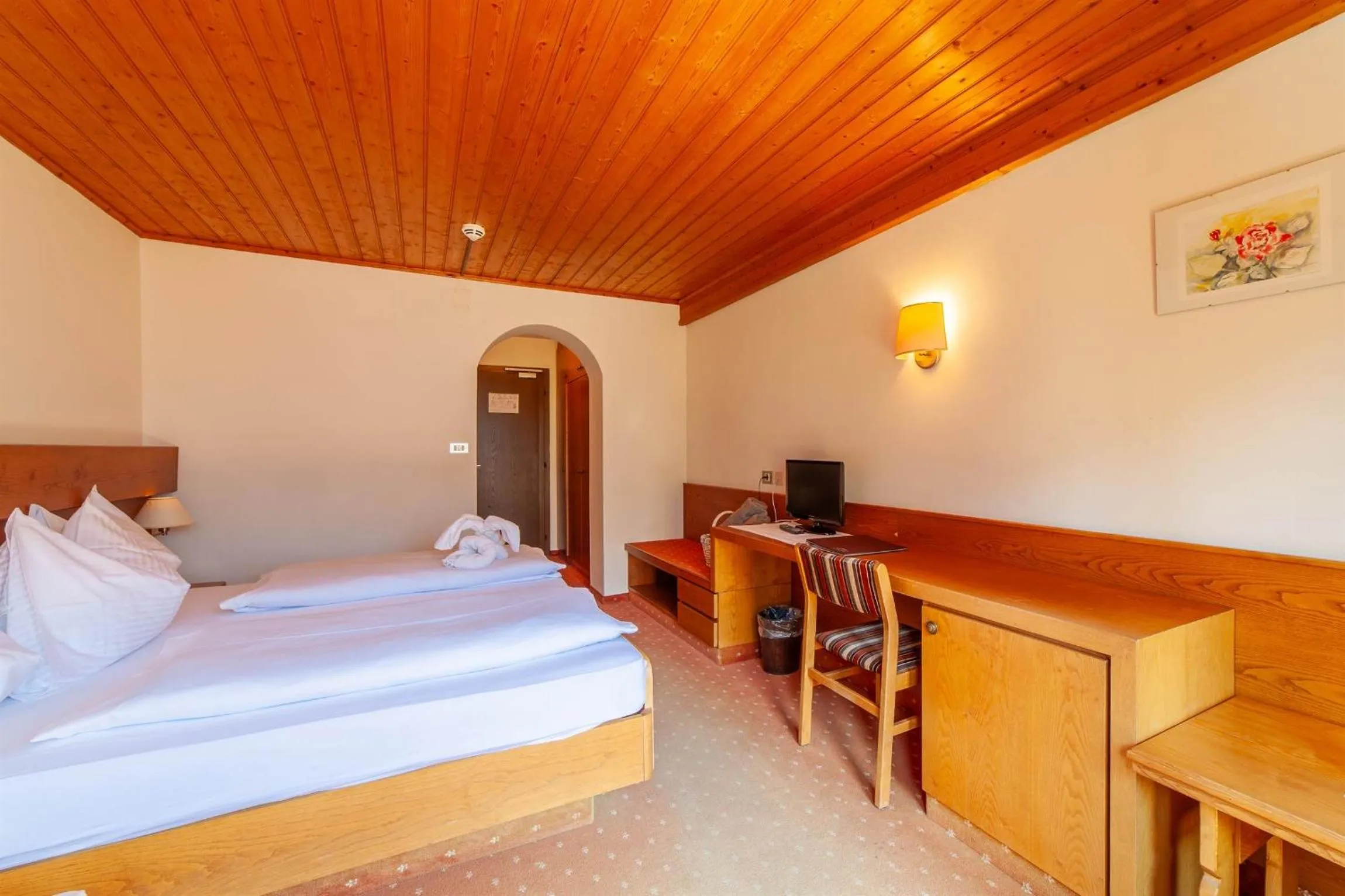 Bed in Hotel St. Pankraz